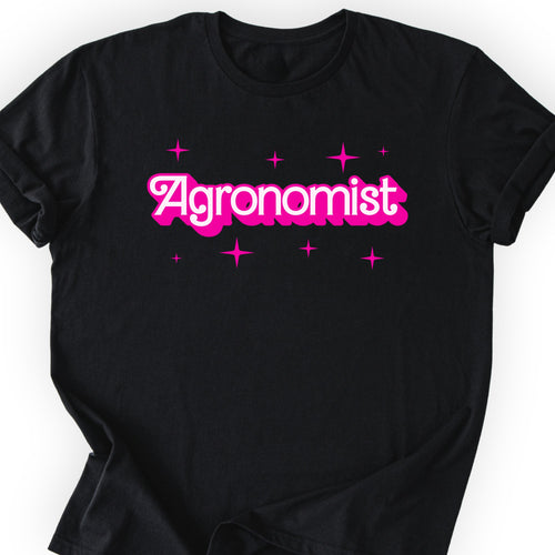 Agronomist Pink Doll T-shirt Black