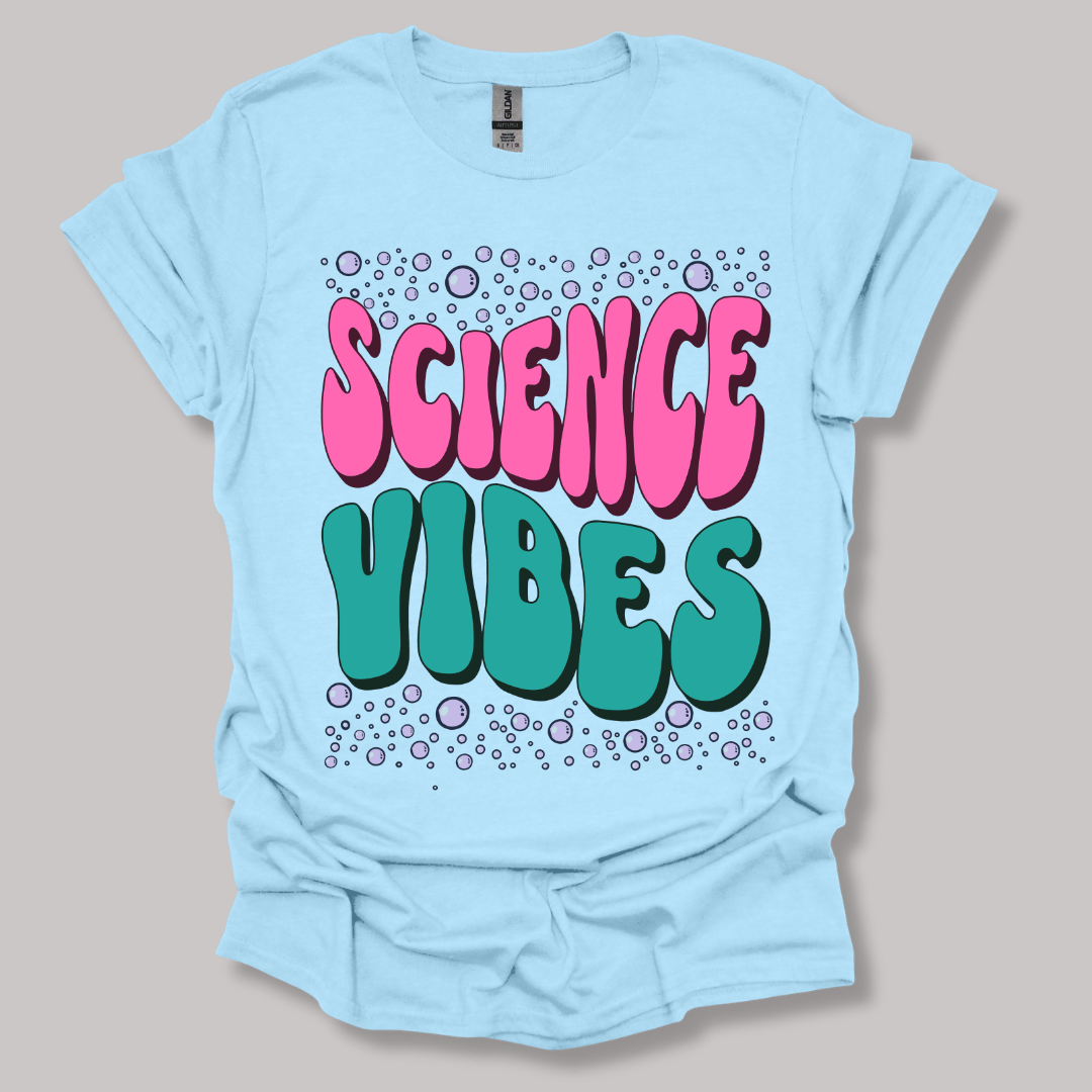 Bubble Science T-Shirt Light Blue / S
