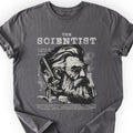 The Scientist Portrait T-Shirt Charcoal