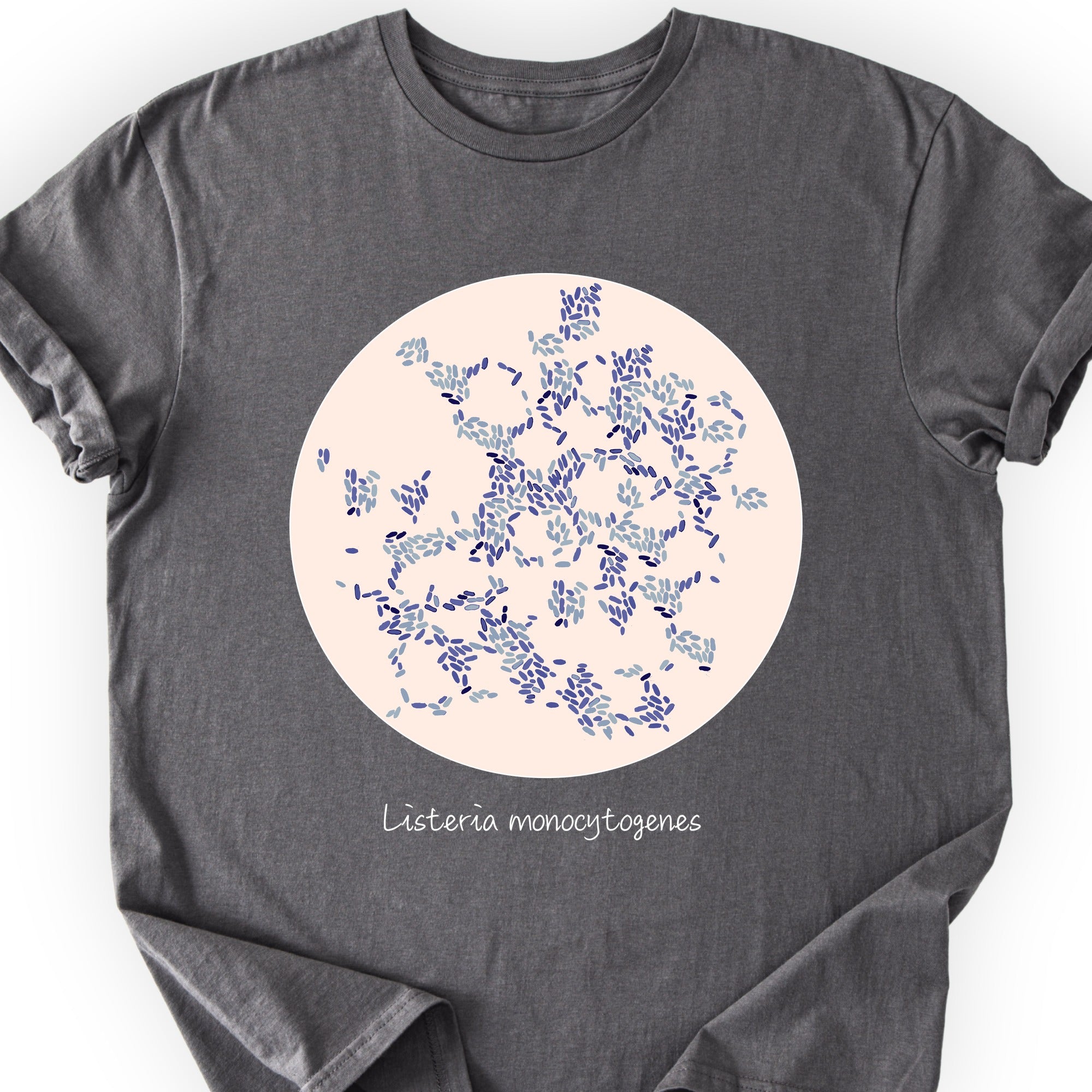 Listeria Monocytogenes T-shirt Charcoal