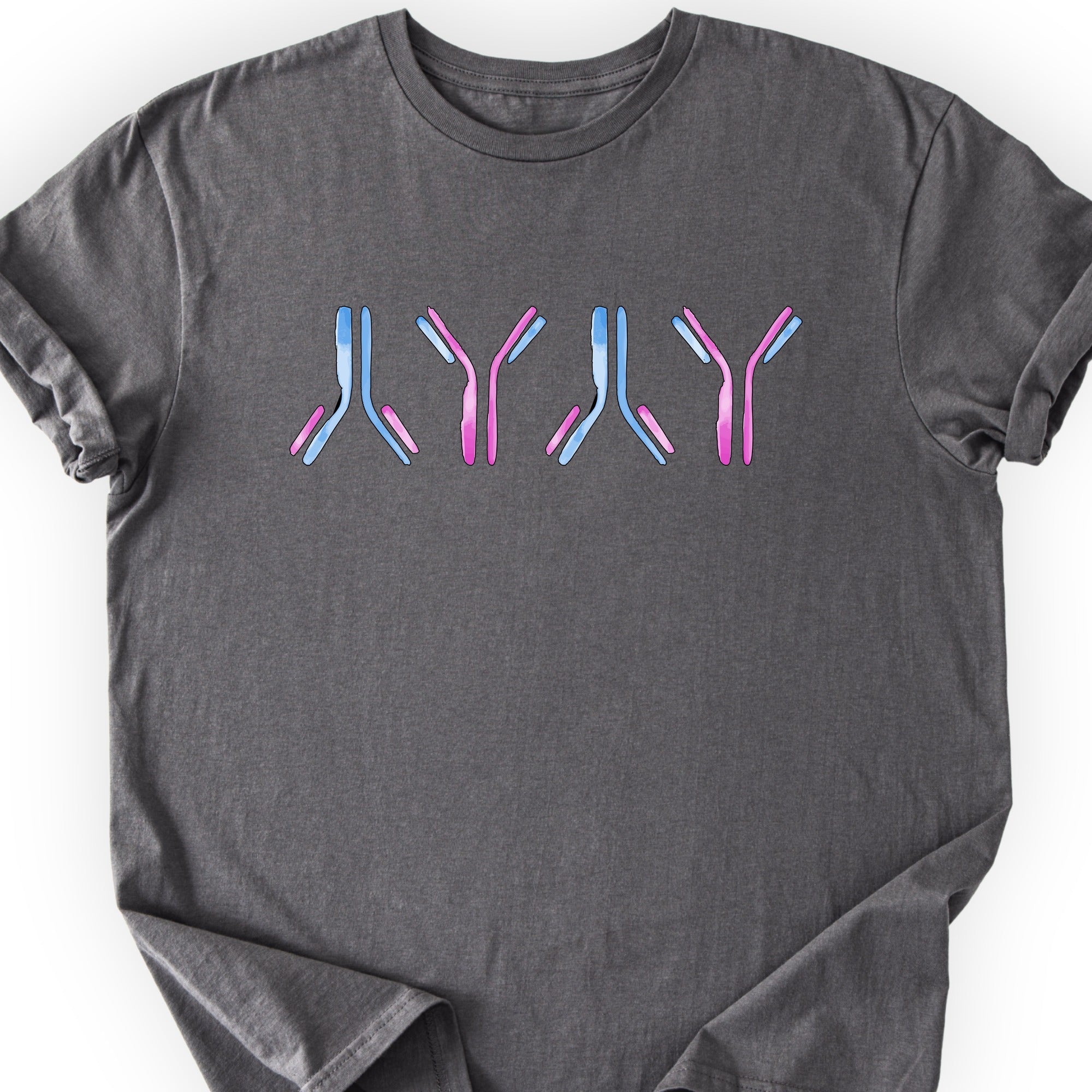 IgG antibodies T-shirt Charcoal