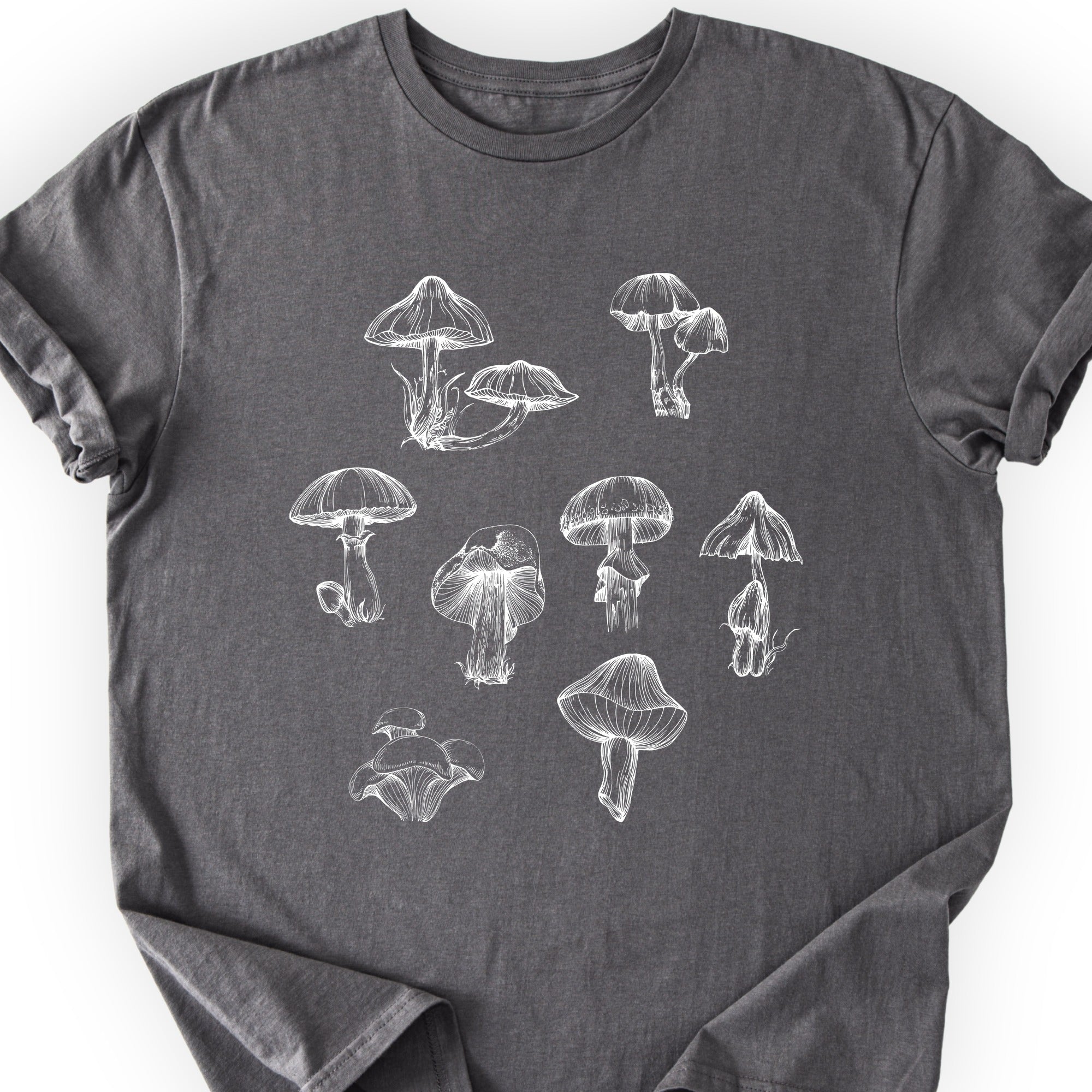 Mushrooms T-shirt Charcoal