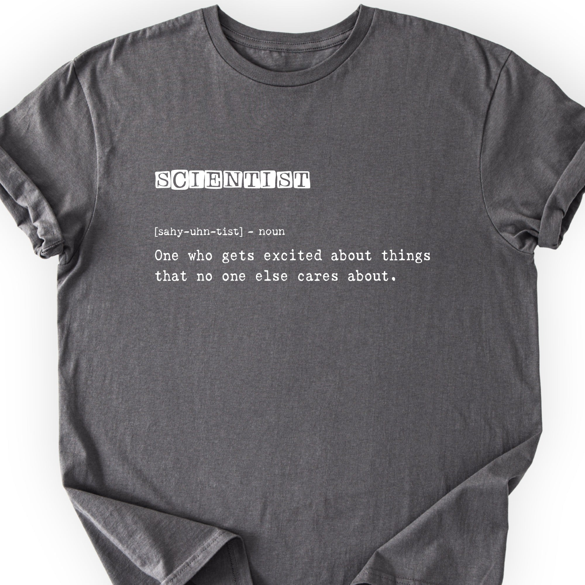 Scientist Definition T-shirt Charcoal
