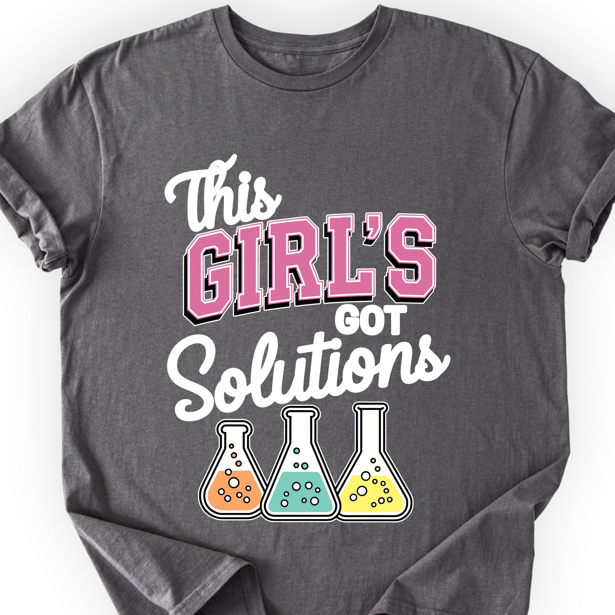 This Girl's Got Solutions T-shirt Charcoal
