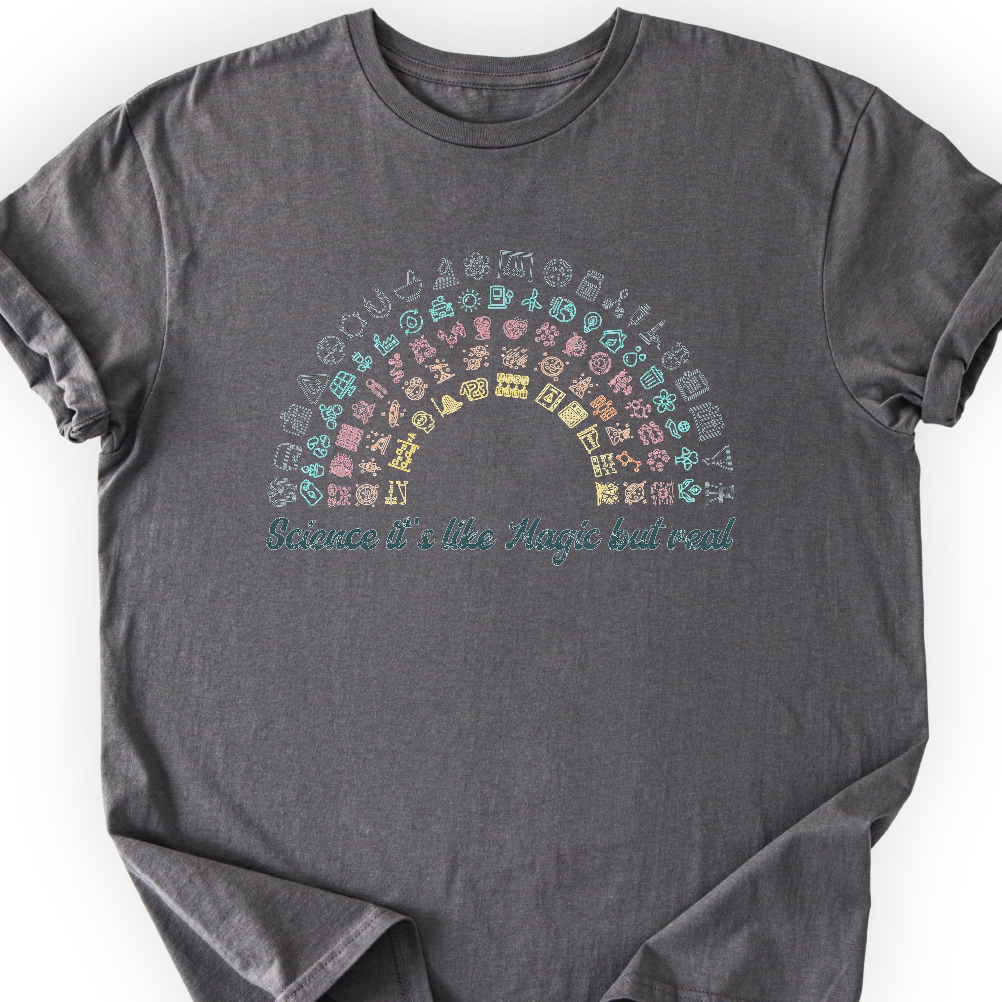 Science Rainbow T-Shirt Charcoal
