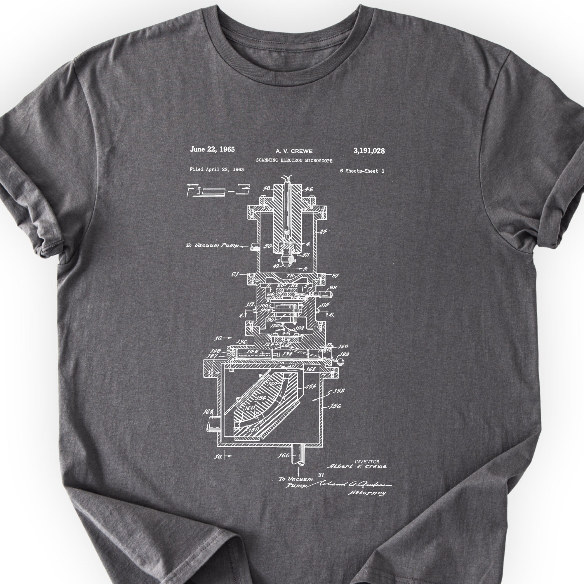 SEM Patent T-shirt Charcoal