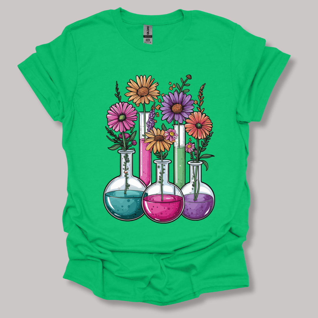 Chemistry Flask Garden T-shirt Irish Green / S