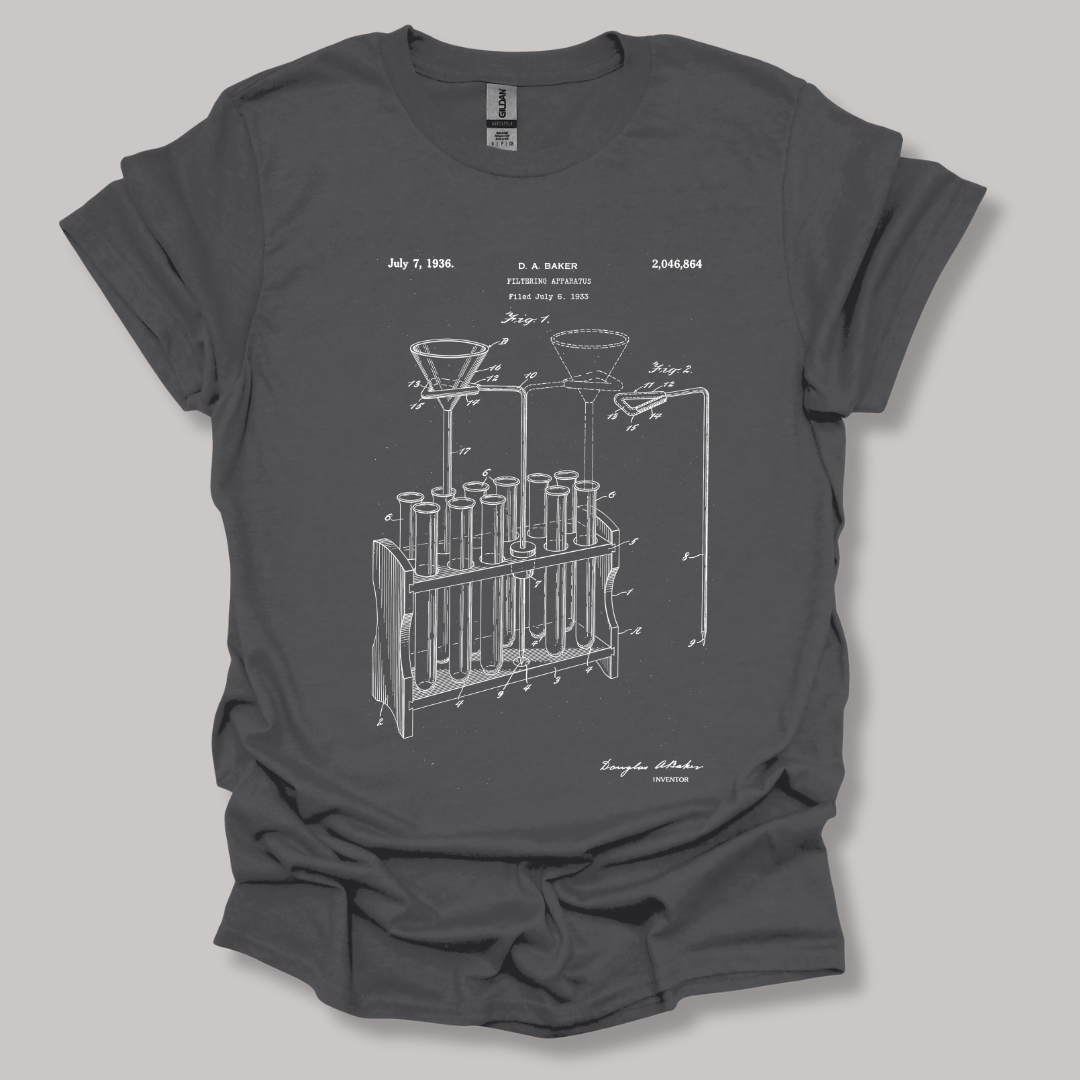 Filtering Apparatus Patent T-shirt Charcoal / S