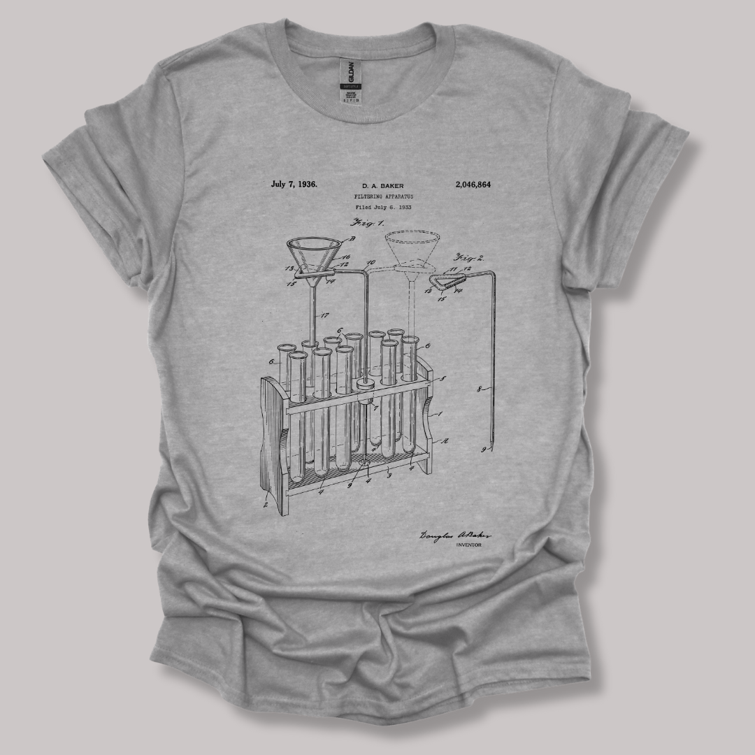Filtering Apparatus Patent T-shirt Sports Grey / S
