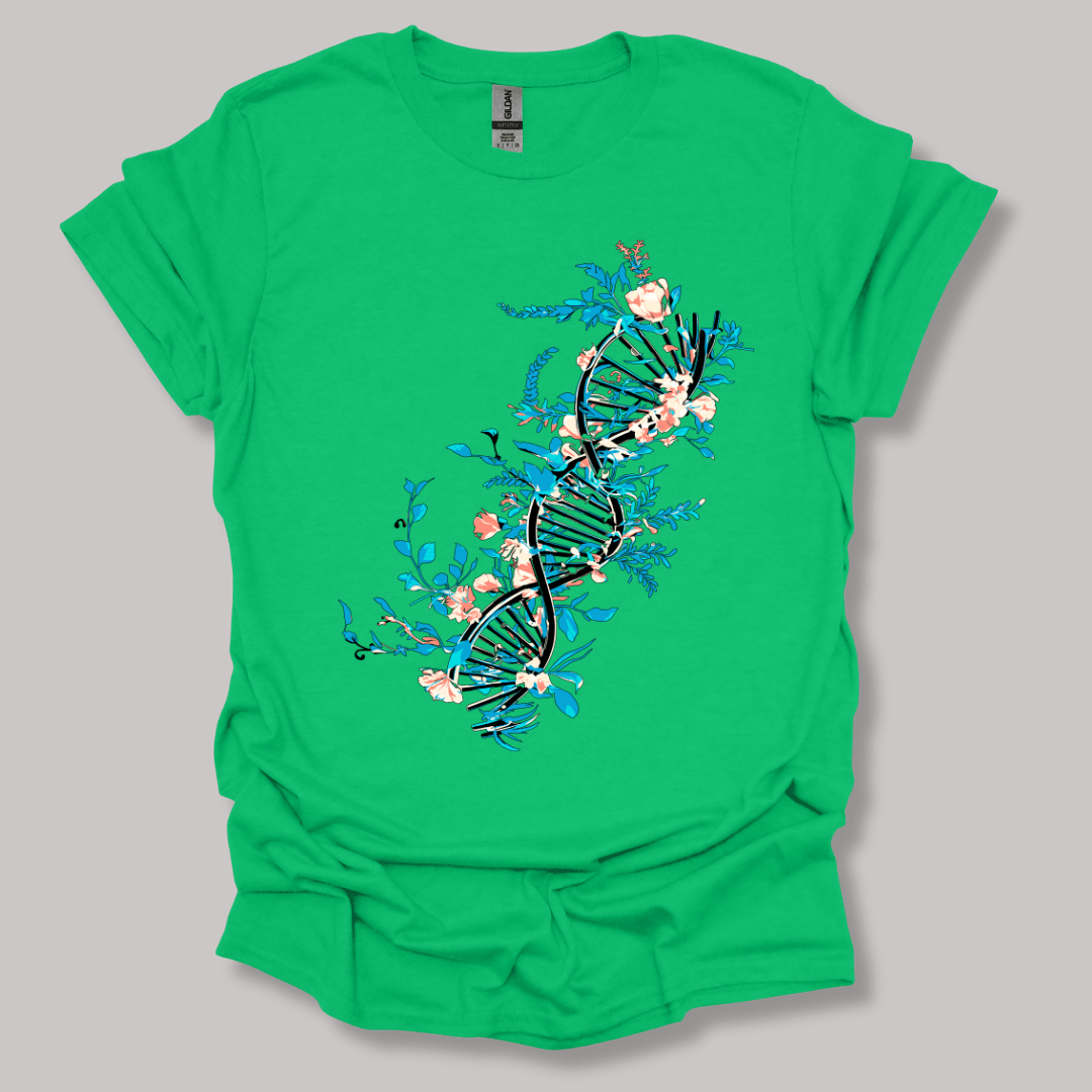 Floral DNA T-shirt Irish Green / S