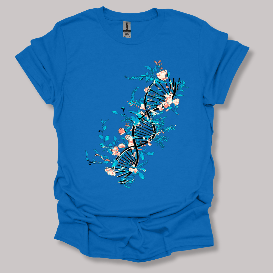 Floral DNA T-shirt Royal / S
