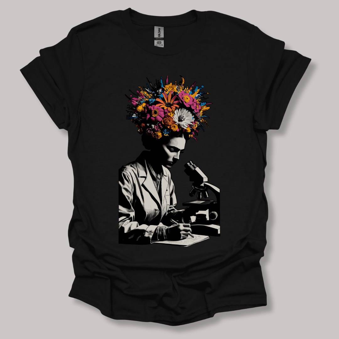 Flowering Minds T-shirt Black / S
