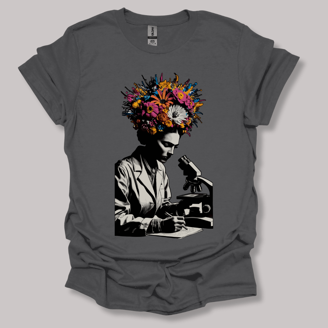 Flowering Minds T-shirt Charcoal / S