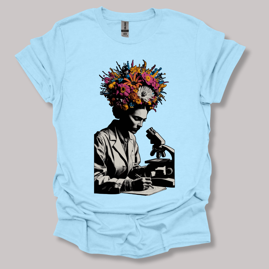 Flowering Minds T-shirt Light Blue / S