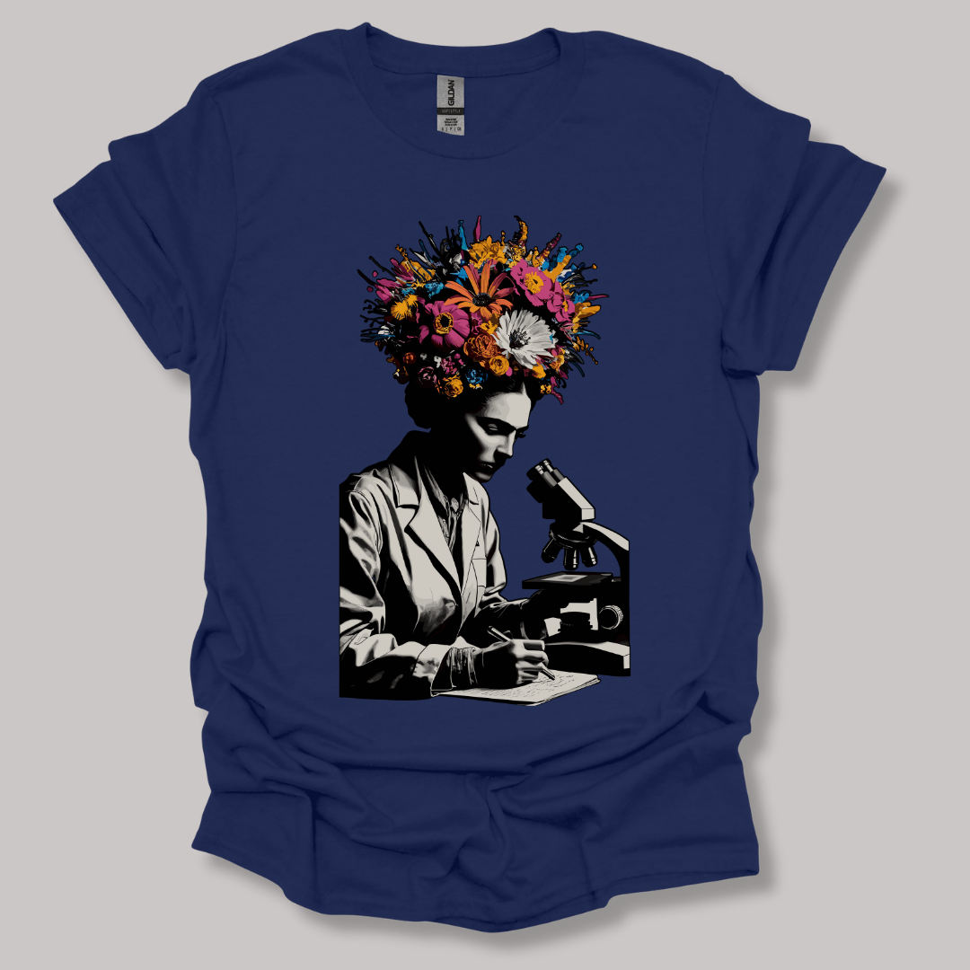 Flowering Minds T-shirt Navy / S