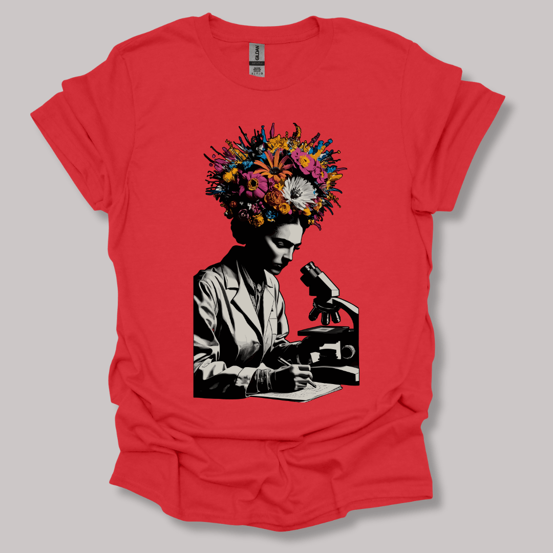 Flowering Minds T-shirt Red / S