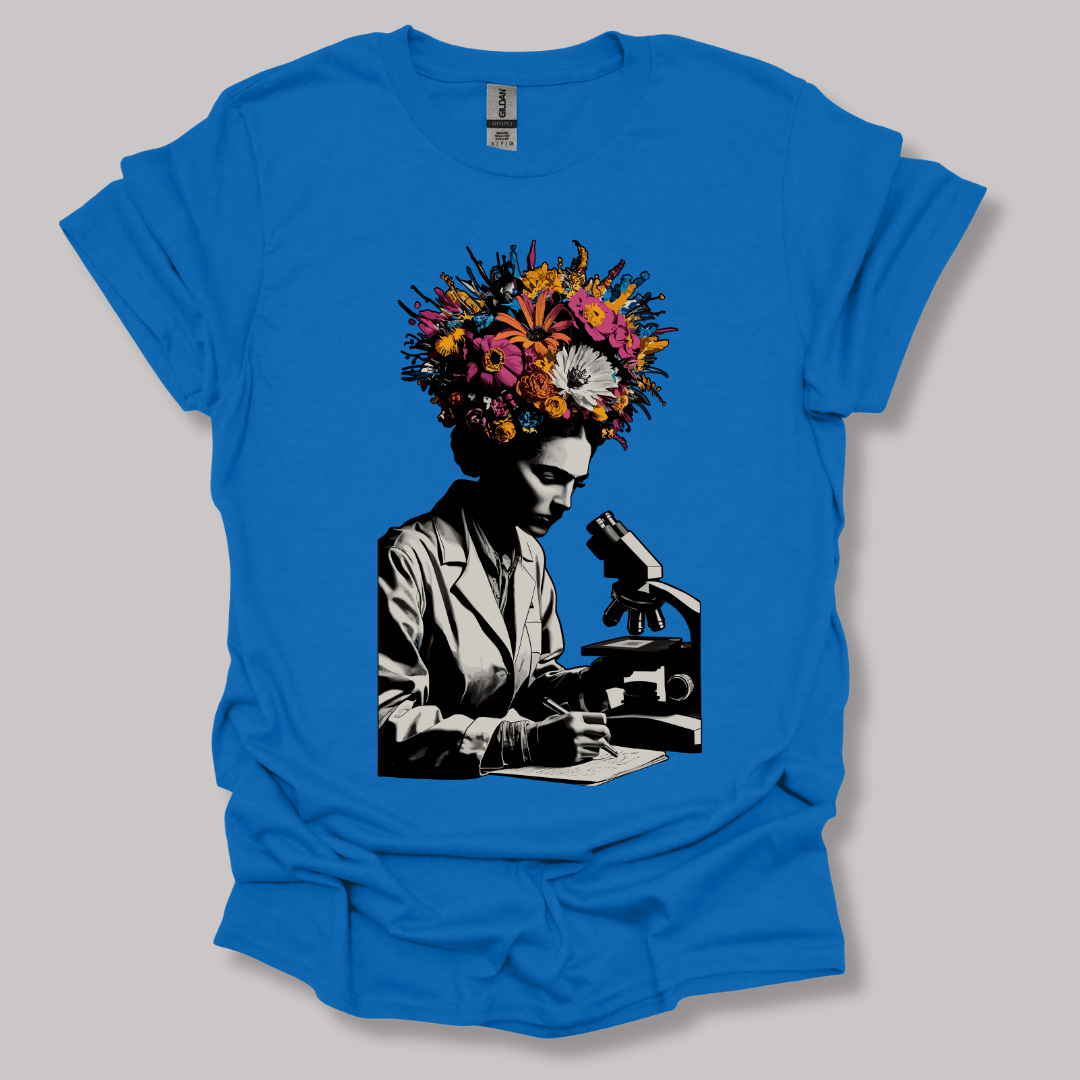 Flowering Minds T-shirt Royal / S