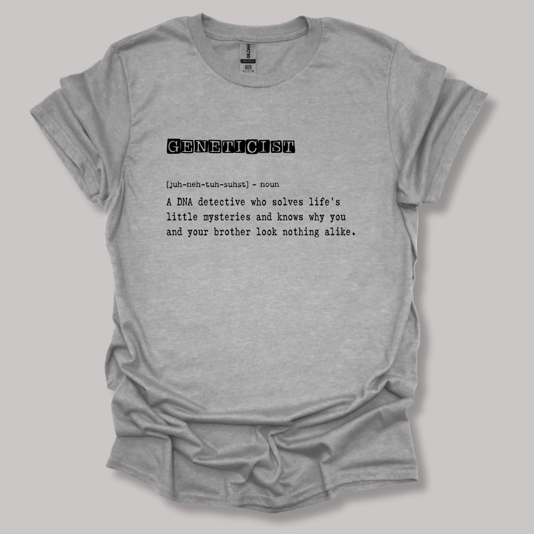 Geneticist Definition T-shirt Sports Grey / S