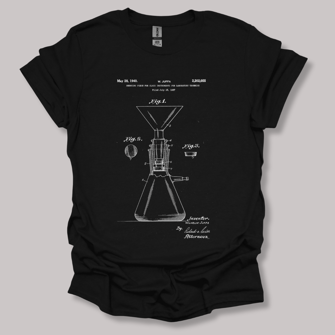 Glass Instrument Patent T-shirt Black / S