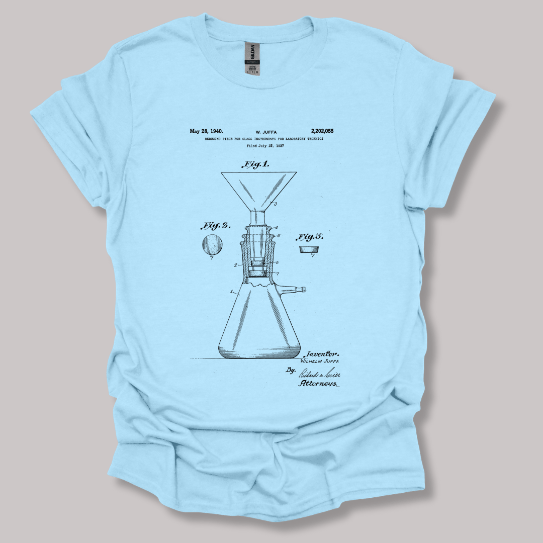 Glass Instrument Patent T-shirt Light Blue / S