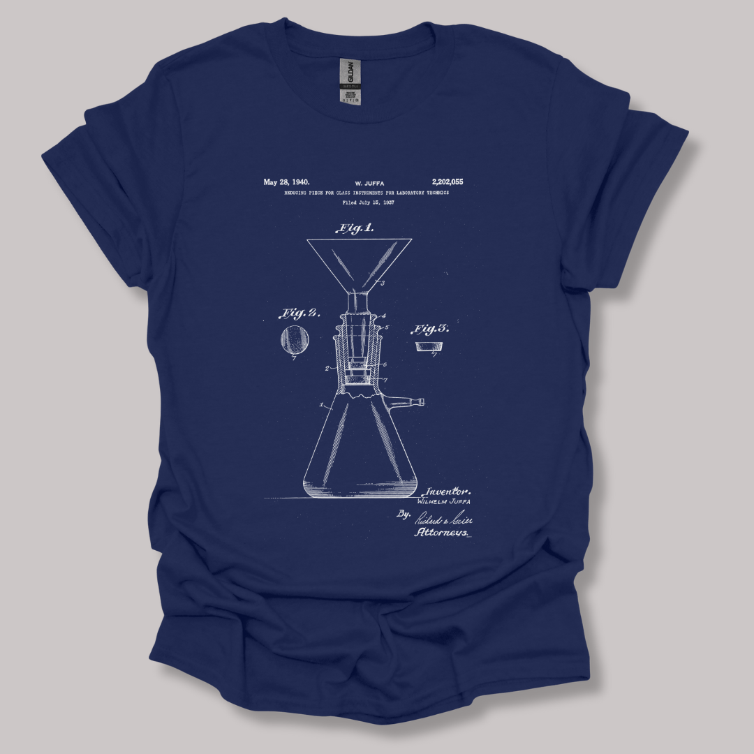 Glass Instrument Patent T-shirt Navy / S