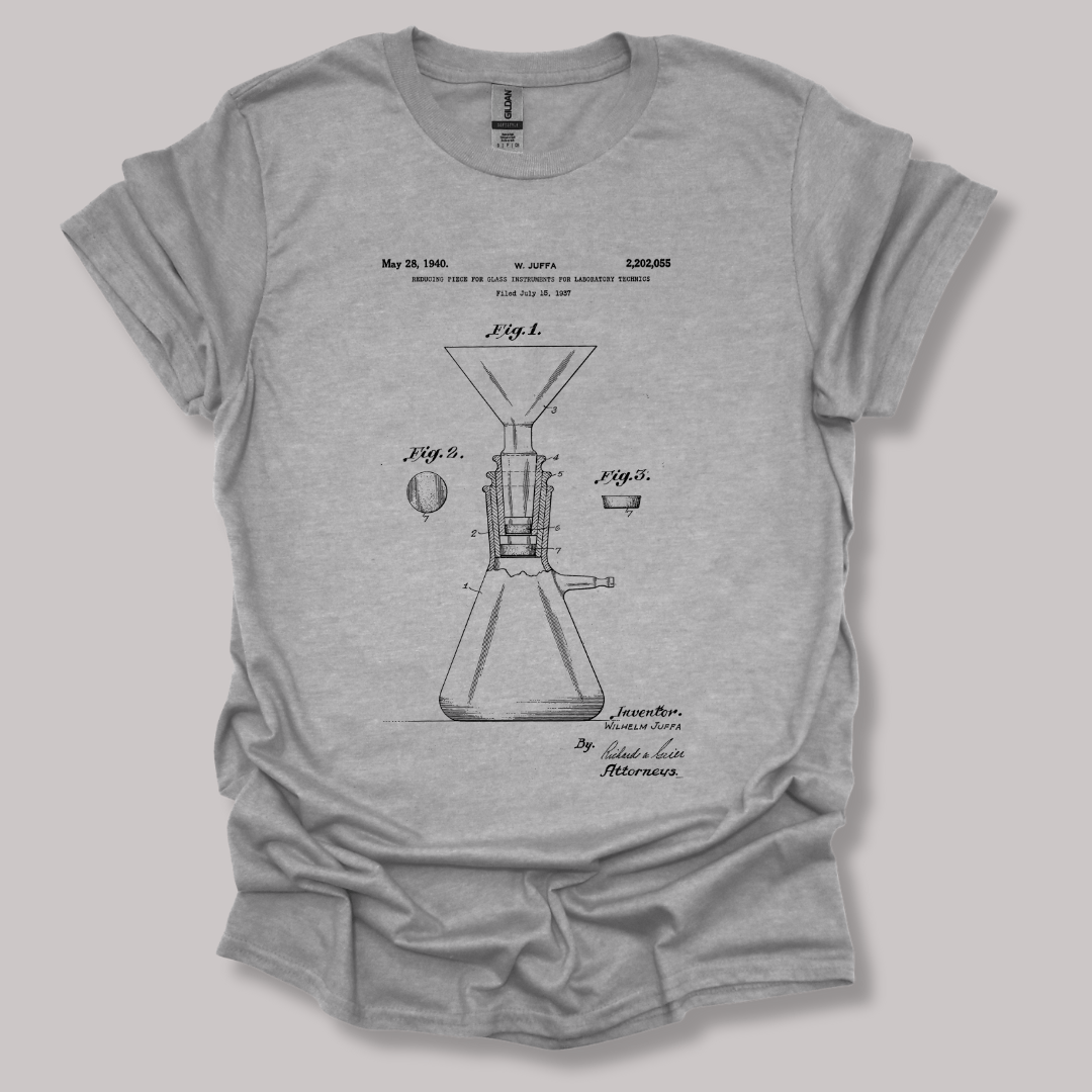 Glass Instrument Patent T-shirt Sports Grey / S