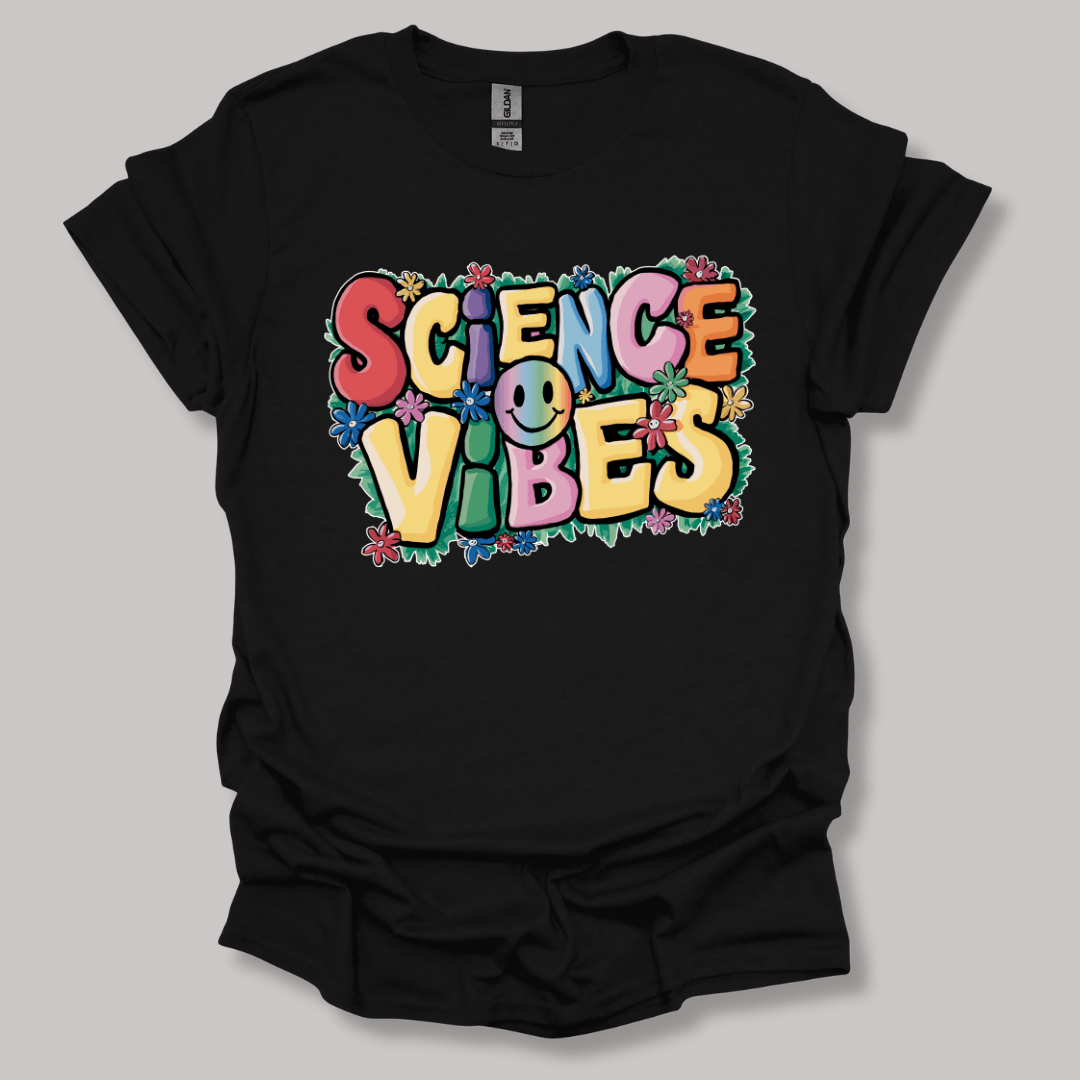 Happy Science Vibes T-shirt Black / S