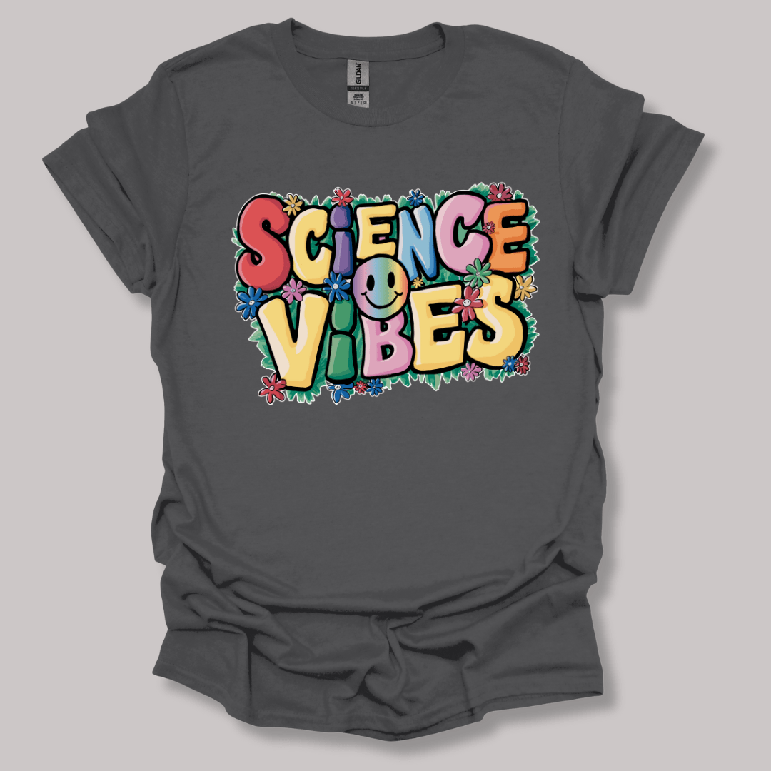 Happy Science Vibes T-shirt Charcoal / S