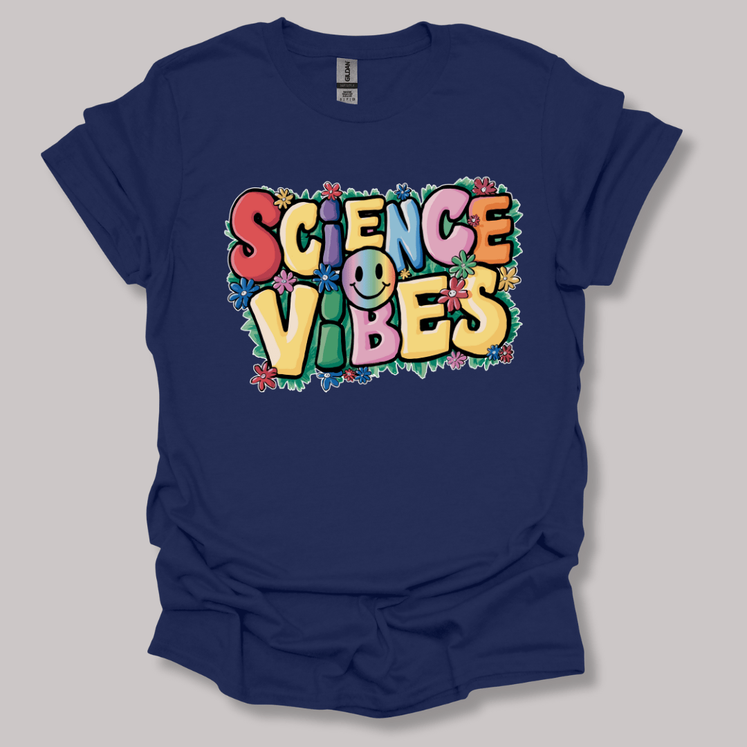Happy Science Vibes T-shirt Navy / S