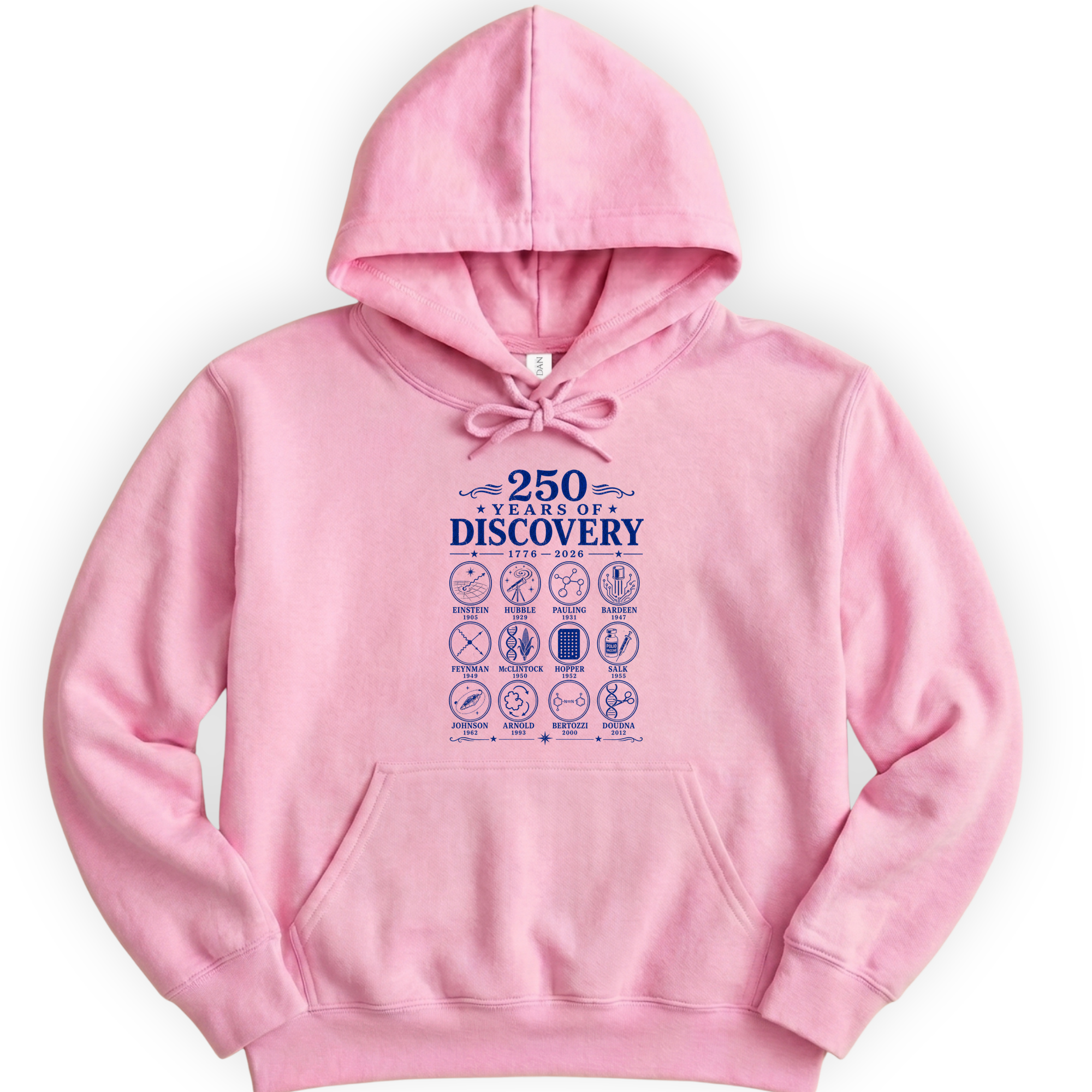 250 Years Of Discovery hoodie — Light Pink