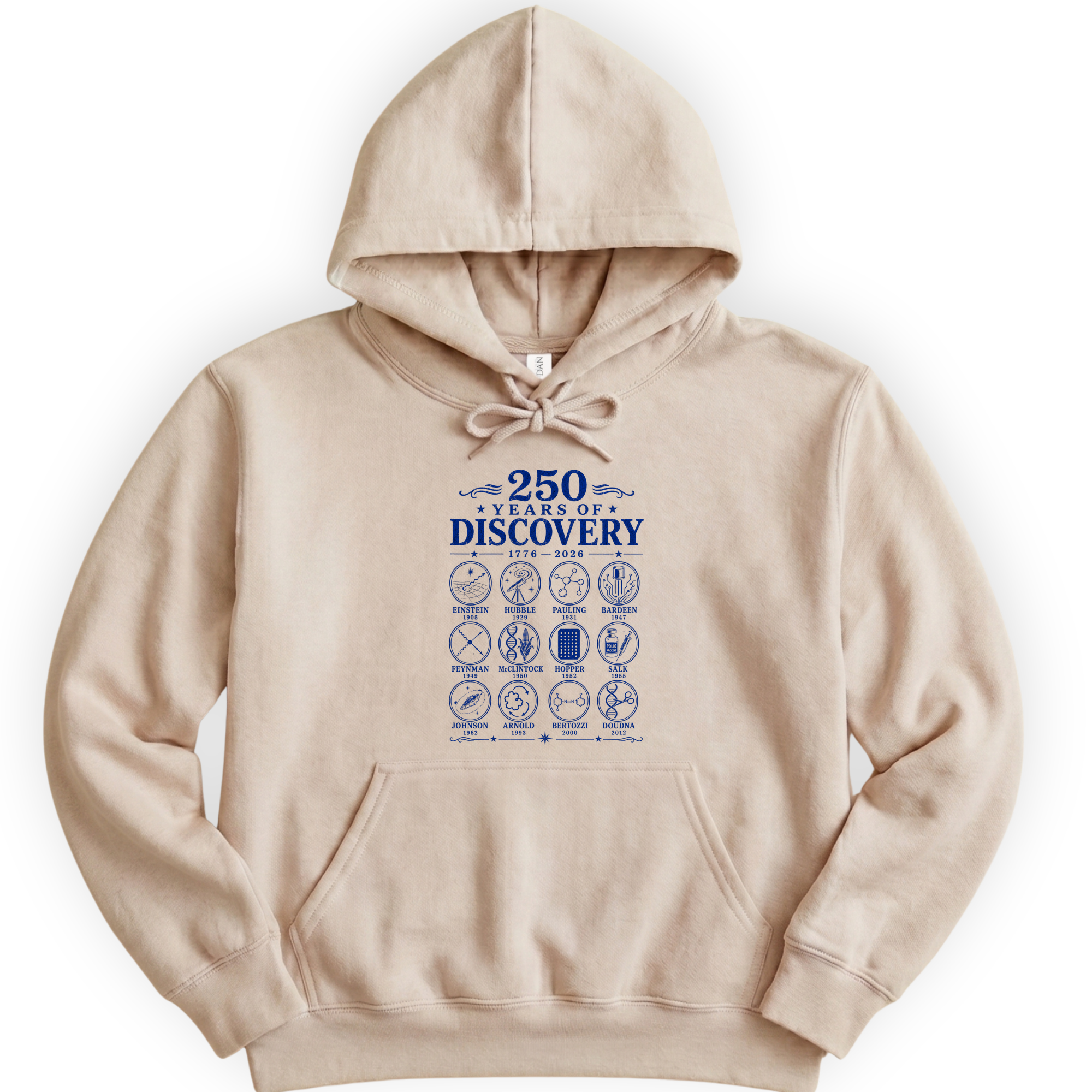 250 Years Of Discovery hoodie — Sand