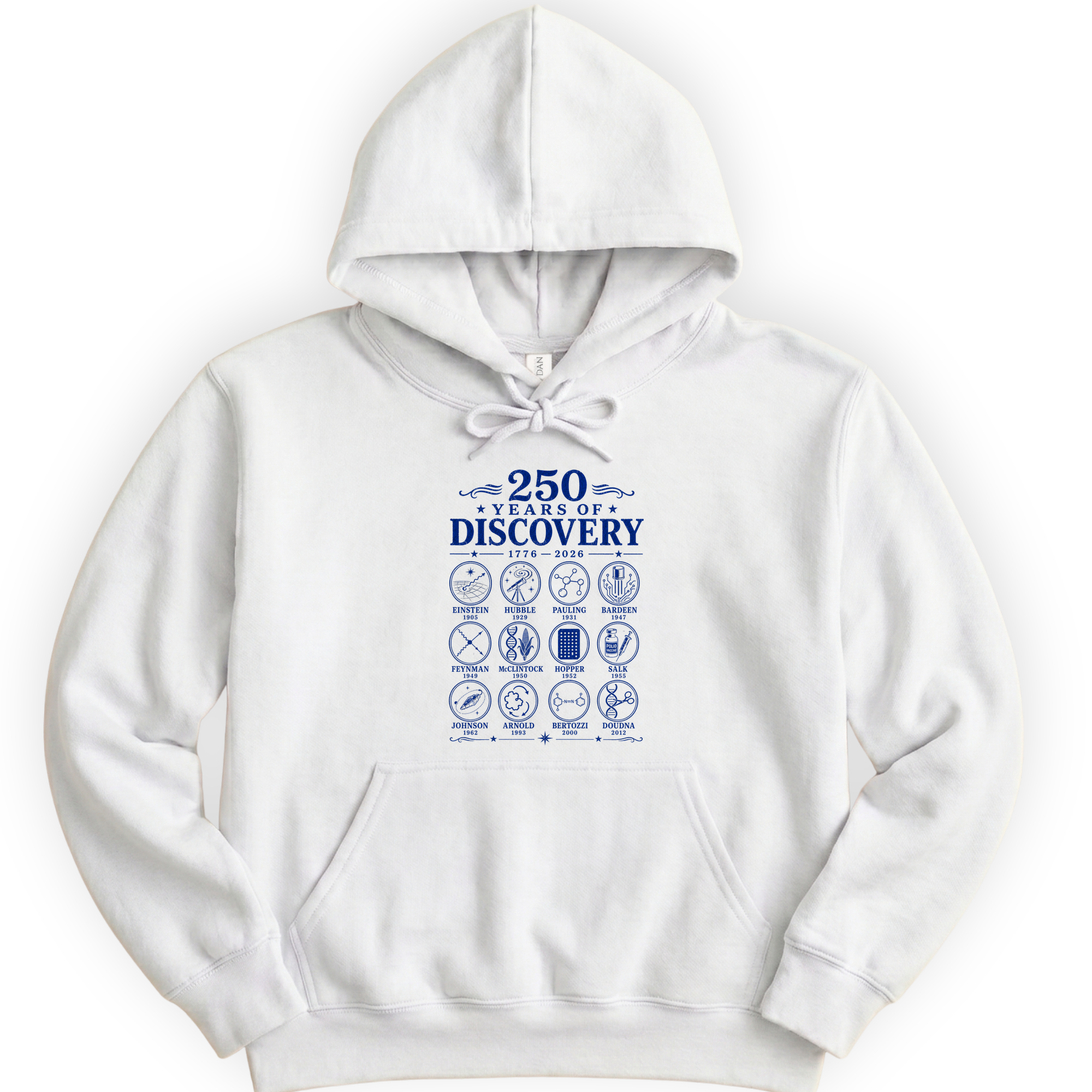 250 Years Of Discovery hoodie — White
