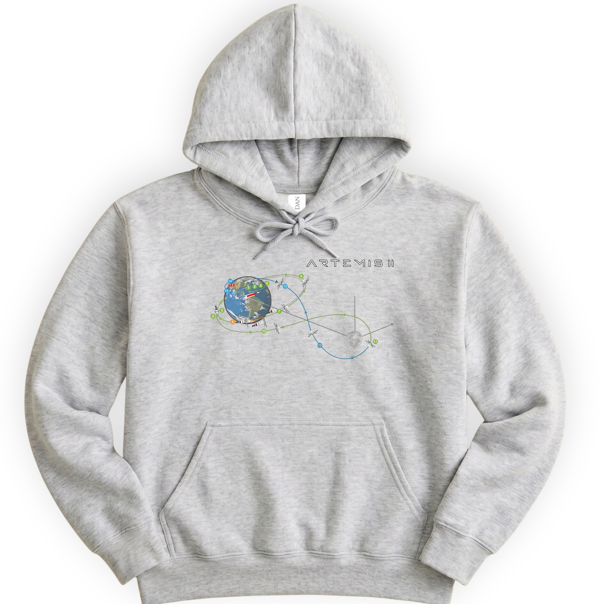 Artemis II Mission hoodie — Ash