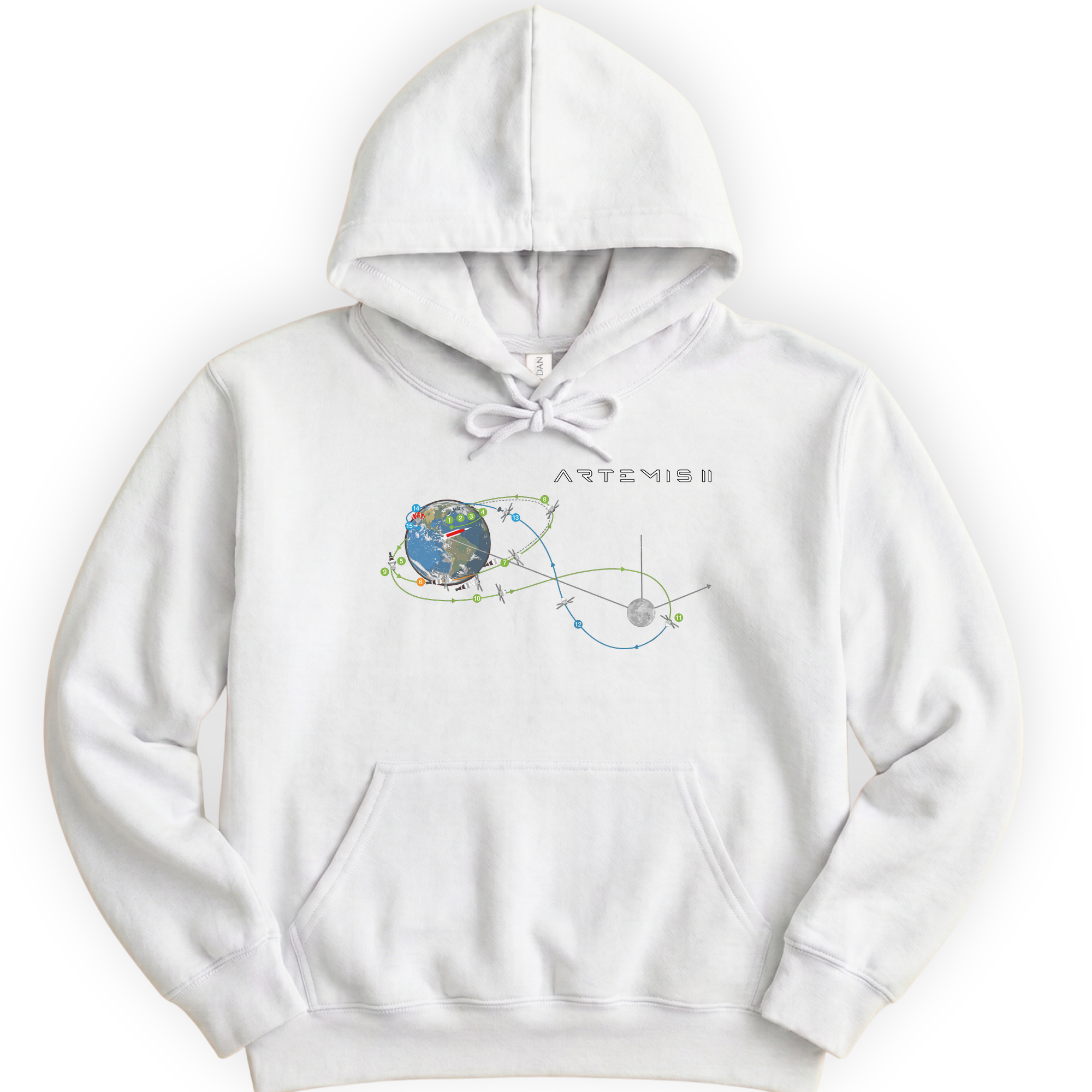Artemis II Mission hoodie — White
