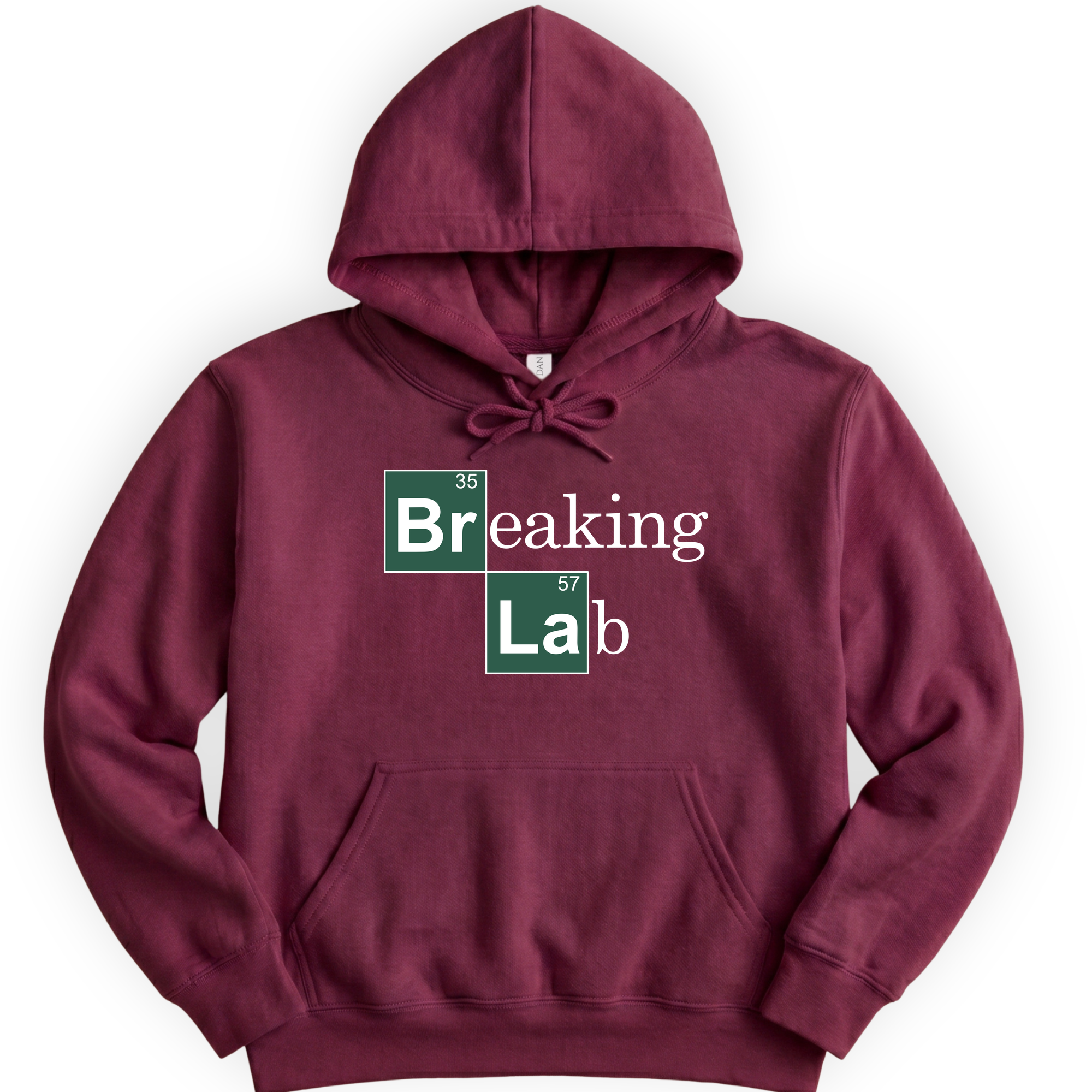 Breaking Lab hoodie — Maroon