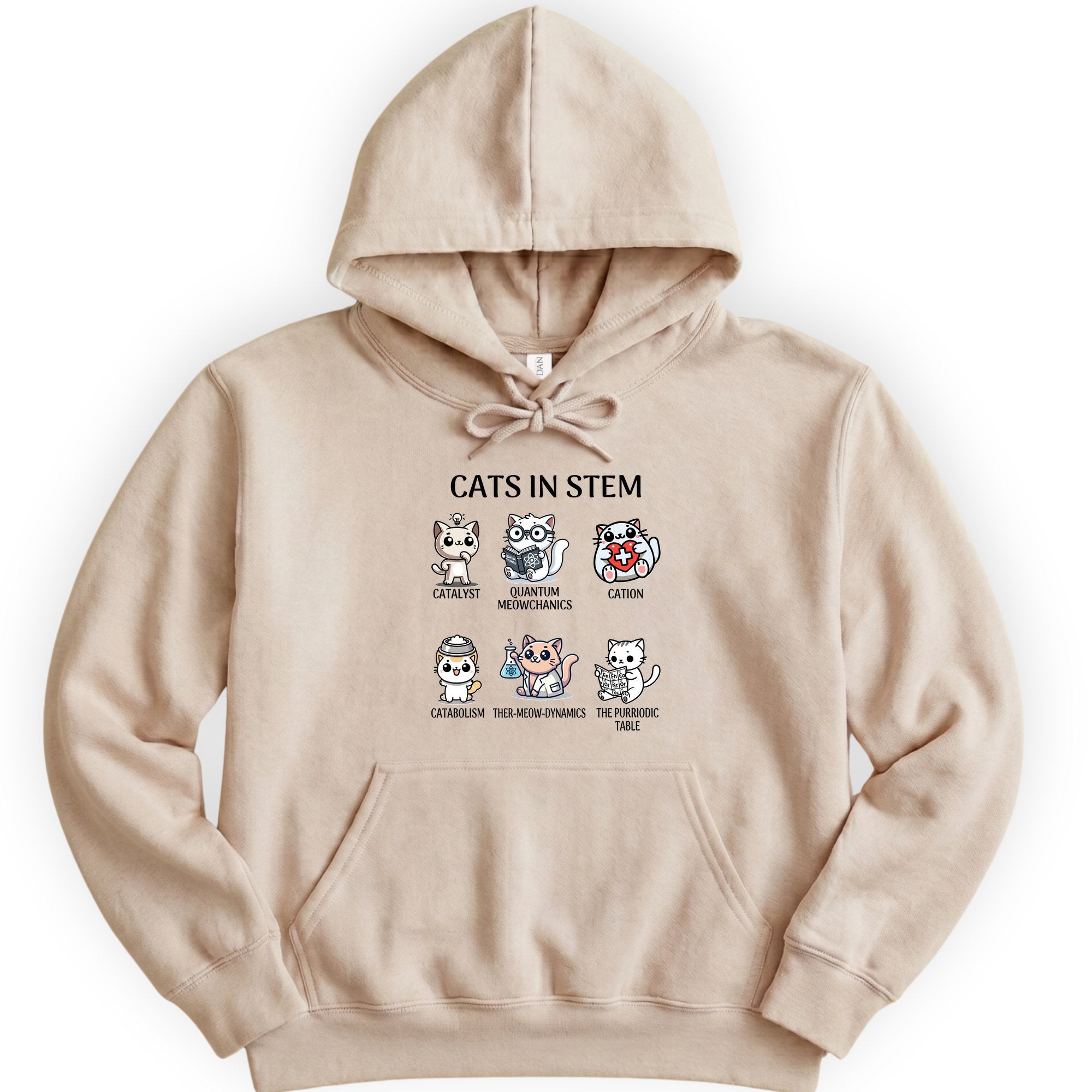 Cats In STEM hoodie — Sand