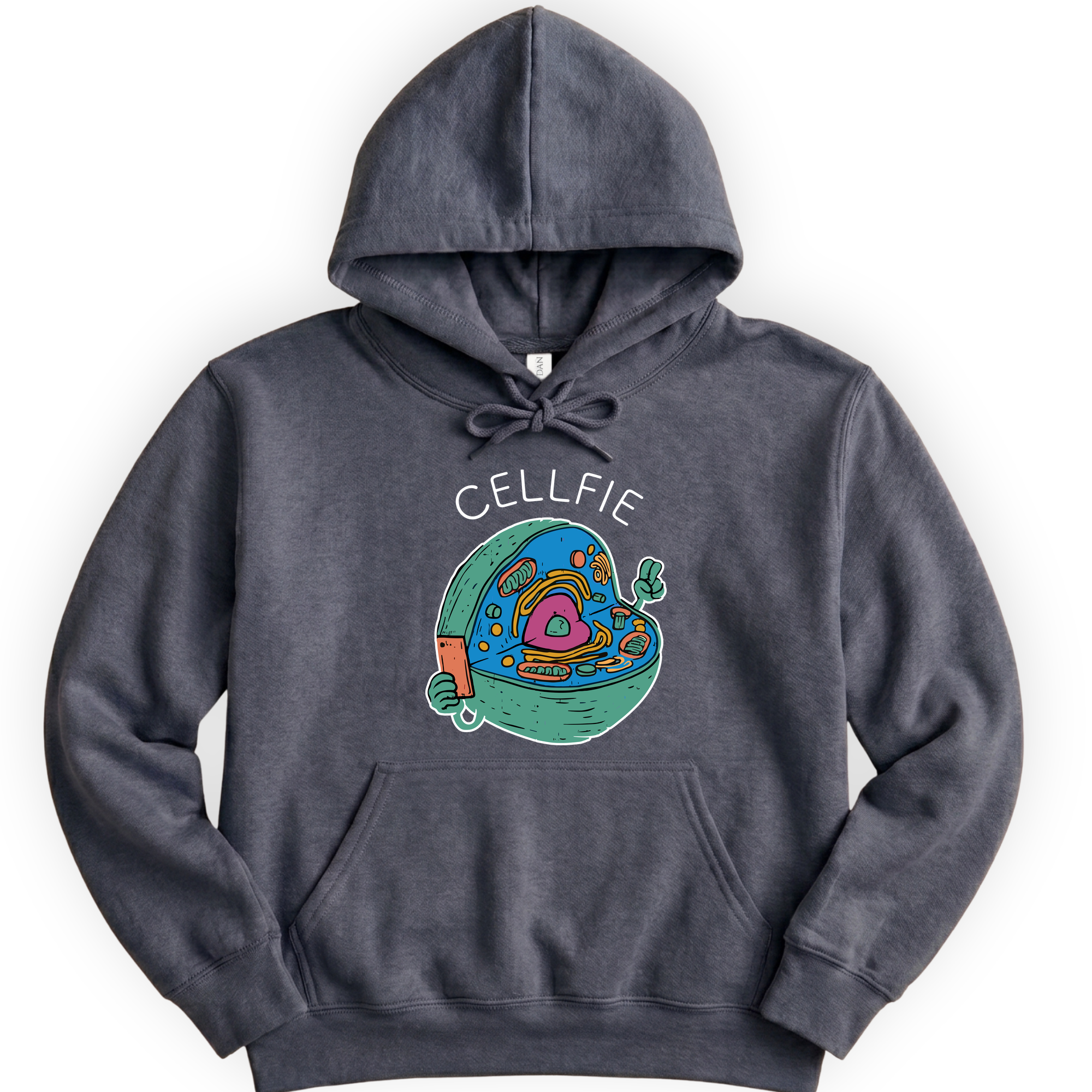 Cellfie hoodie — Dark Heather