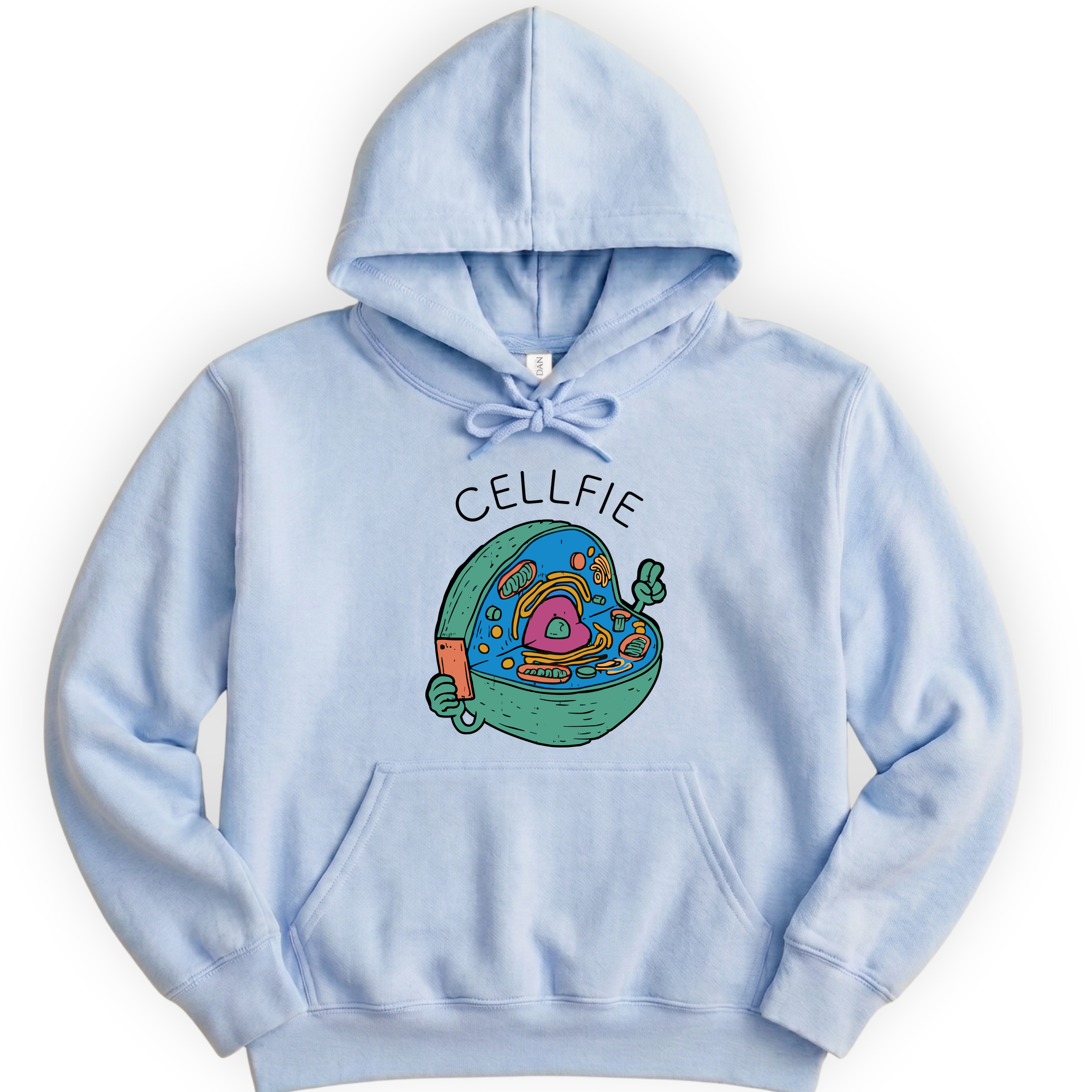Cellfie hoodie — Light Blue