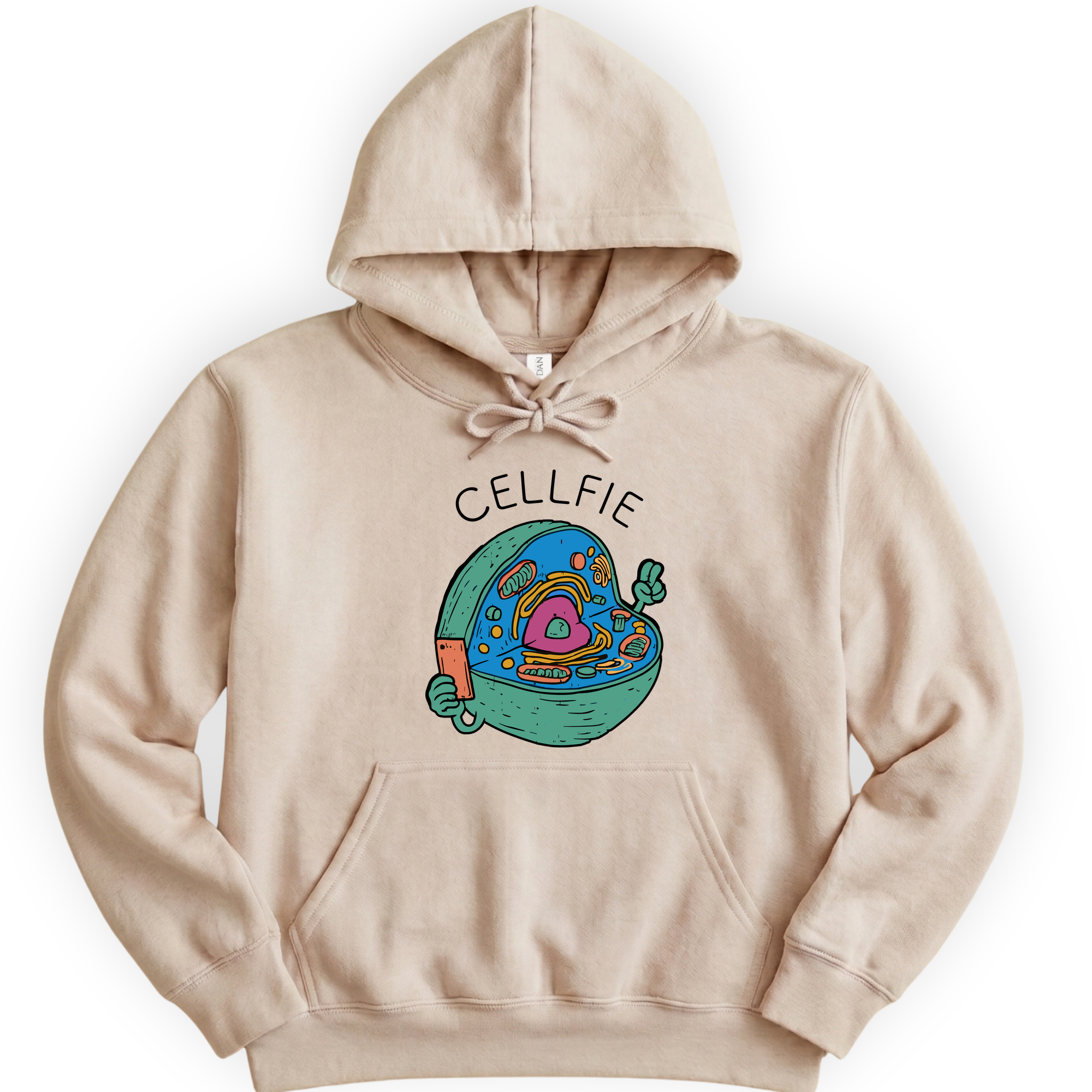 Cellfie hoodie — Sand