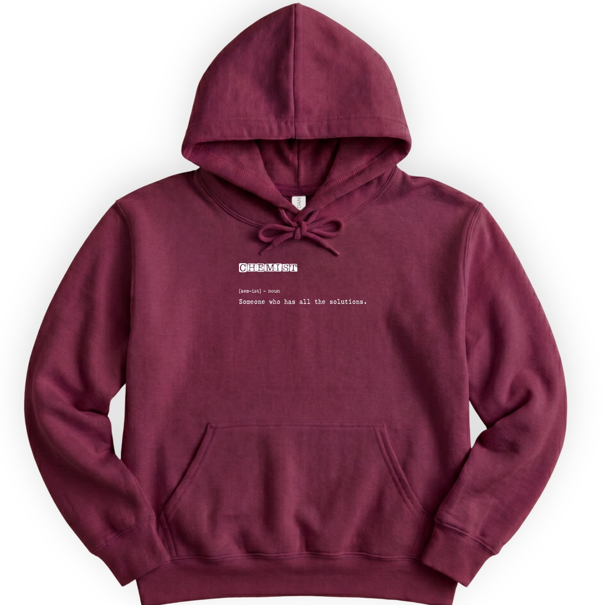 Chemist Definition hoodie — Maroon