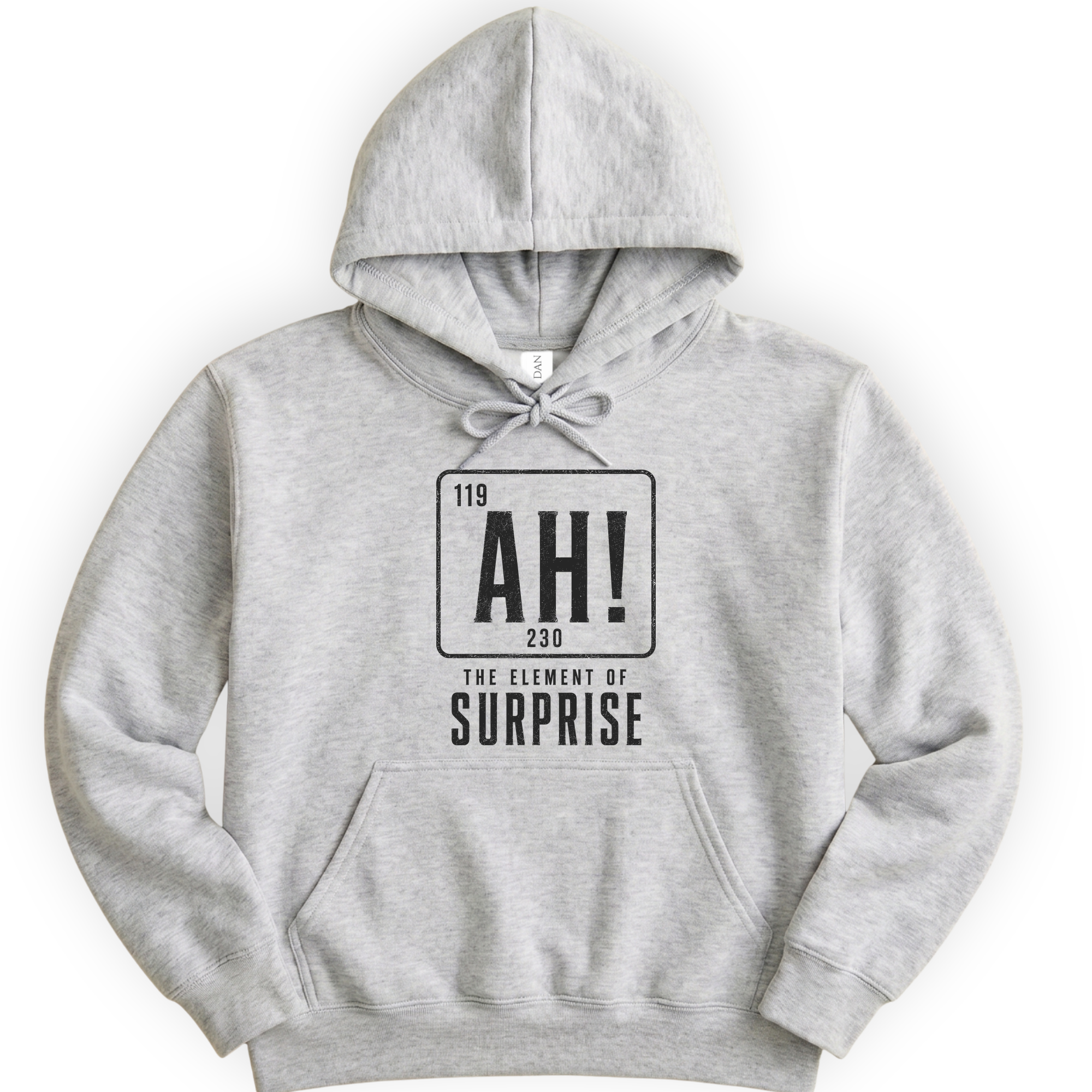 Ah! The Element Of Surprise hoodie — Ash