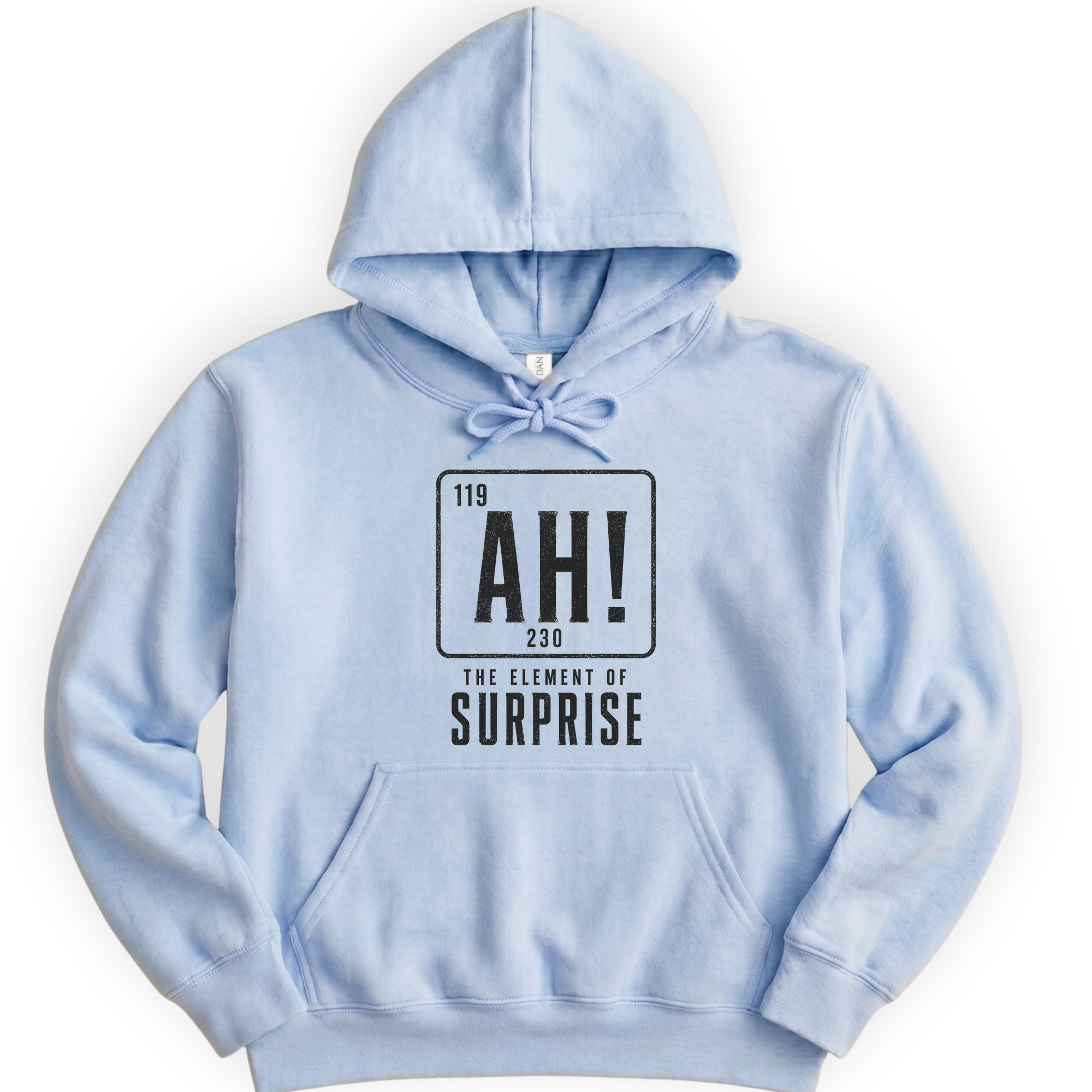 Ah! The Element Of Surprise hoodie — Light Blue
