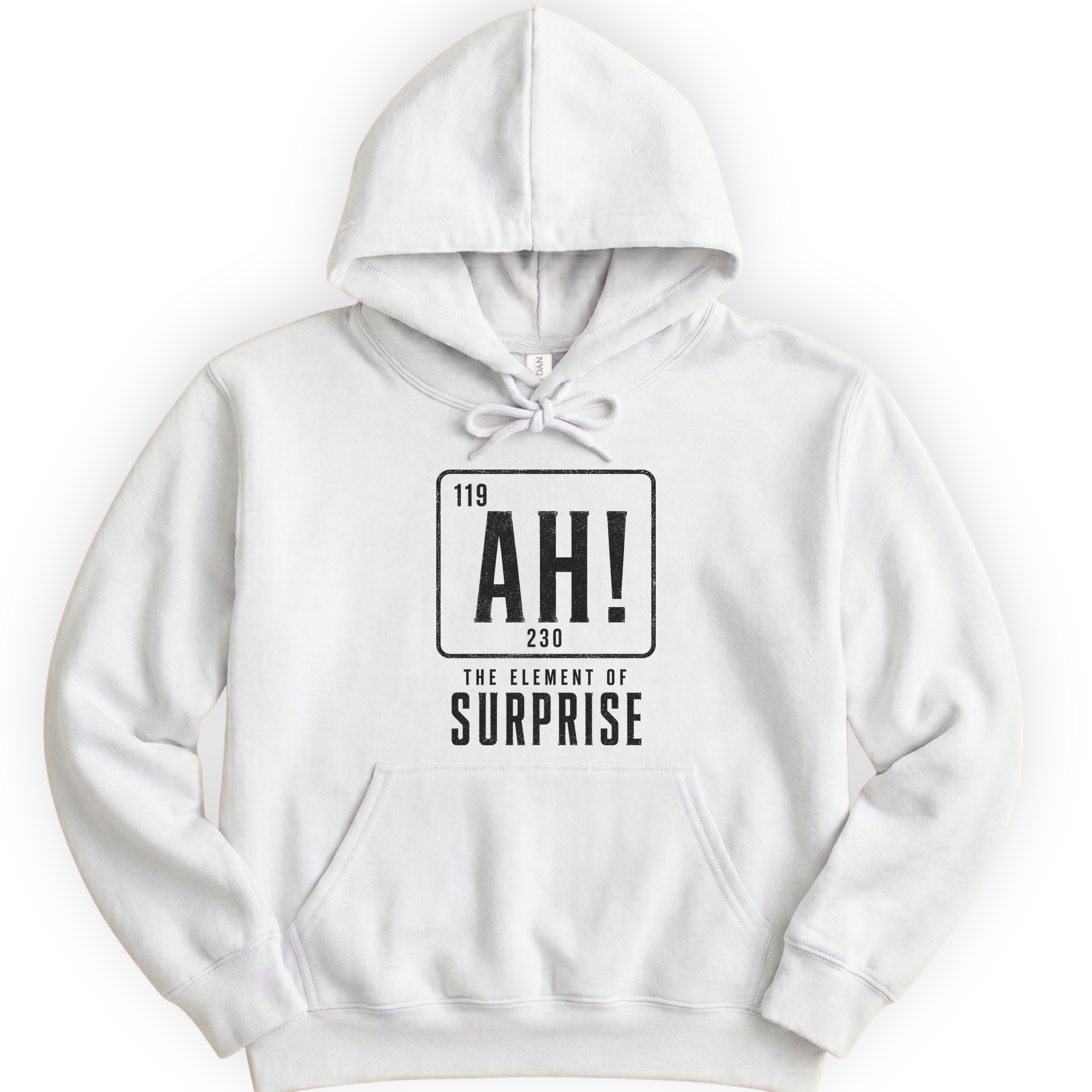 Ah! The Element Of Surprise hoodie — White