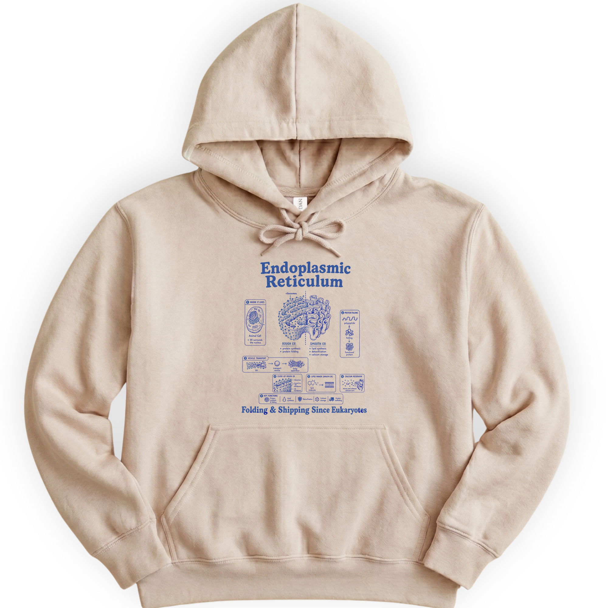 Endoplasmic Reticulum hoodie — Sand