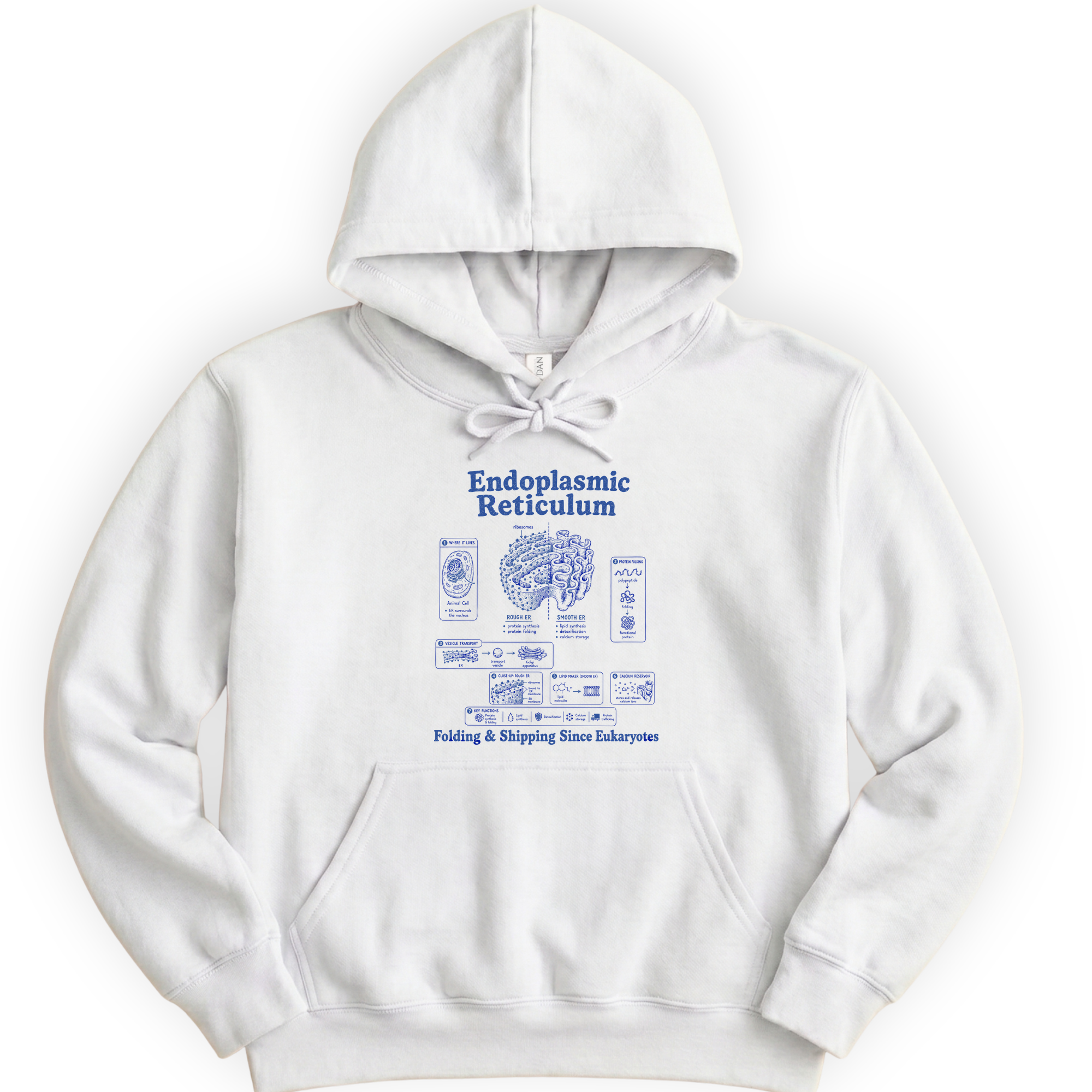 Endoplasmic Reticulum hoodie — White
