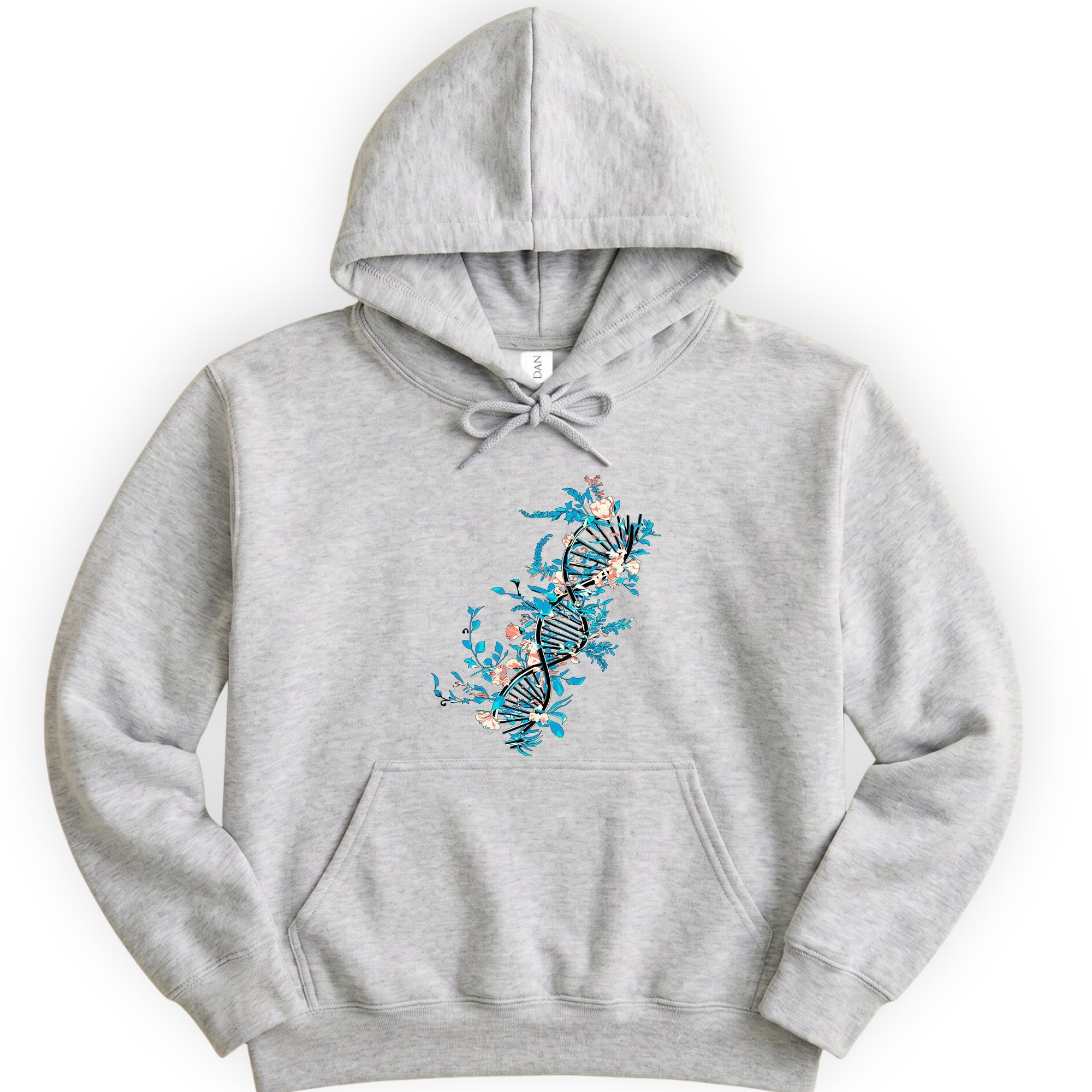 Floral DNA hoodie — Ash