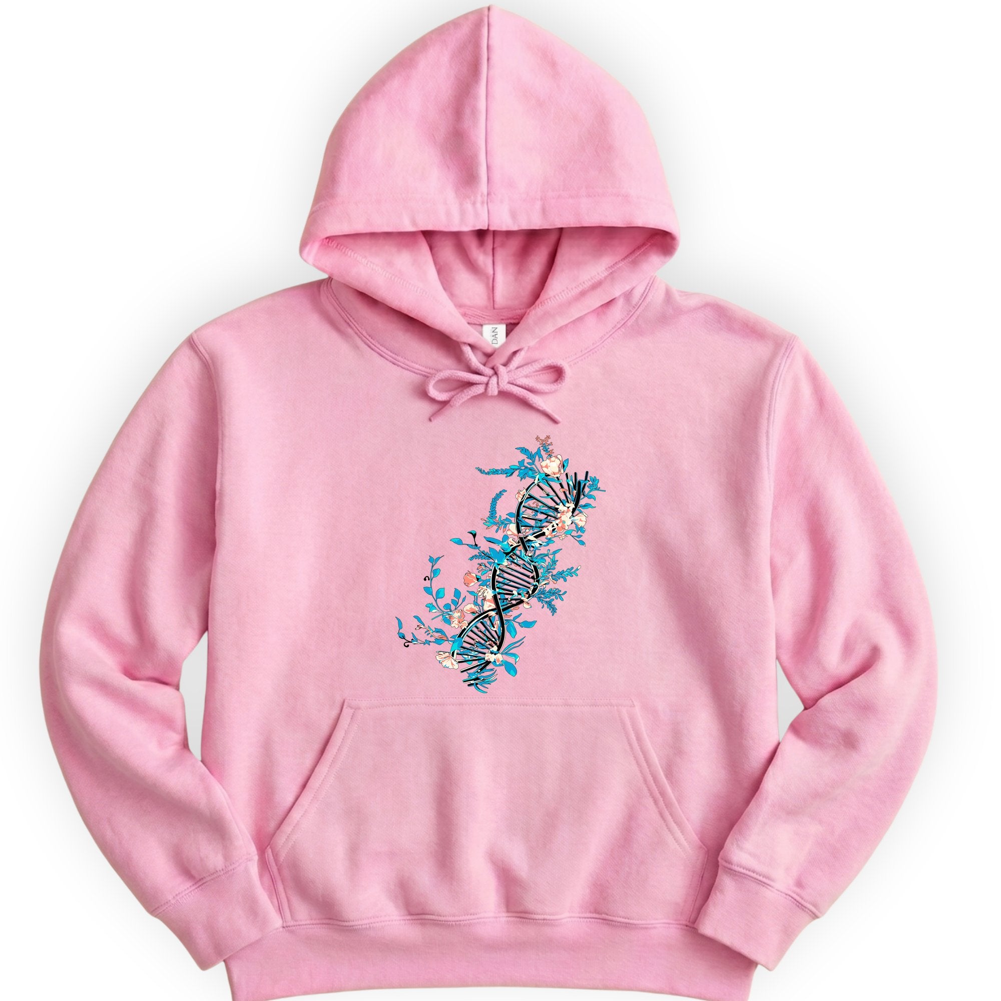 Floral DNA hoodie — Light Pink
