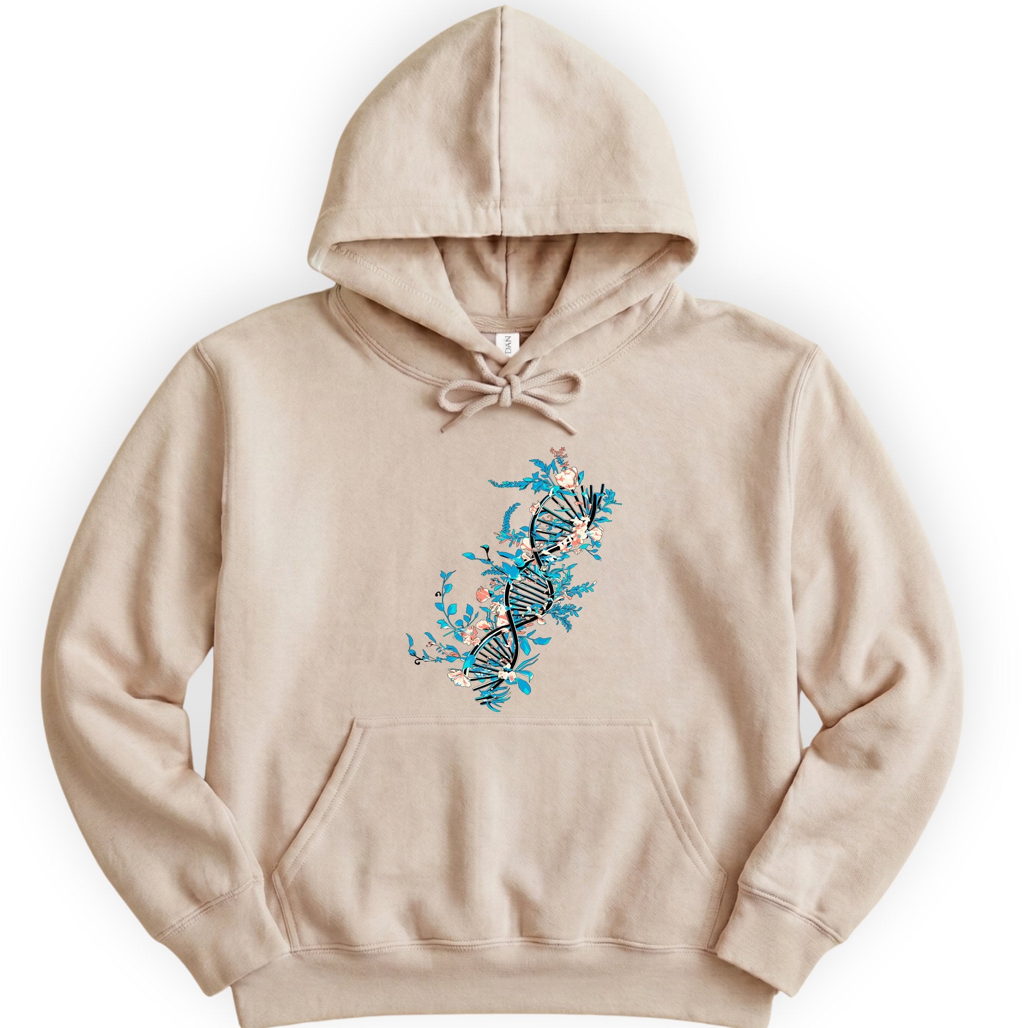 Floral DNA hoodie — Sand