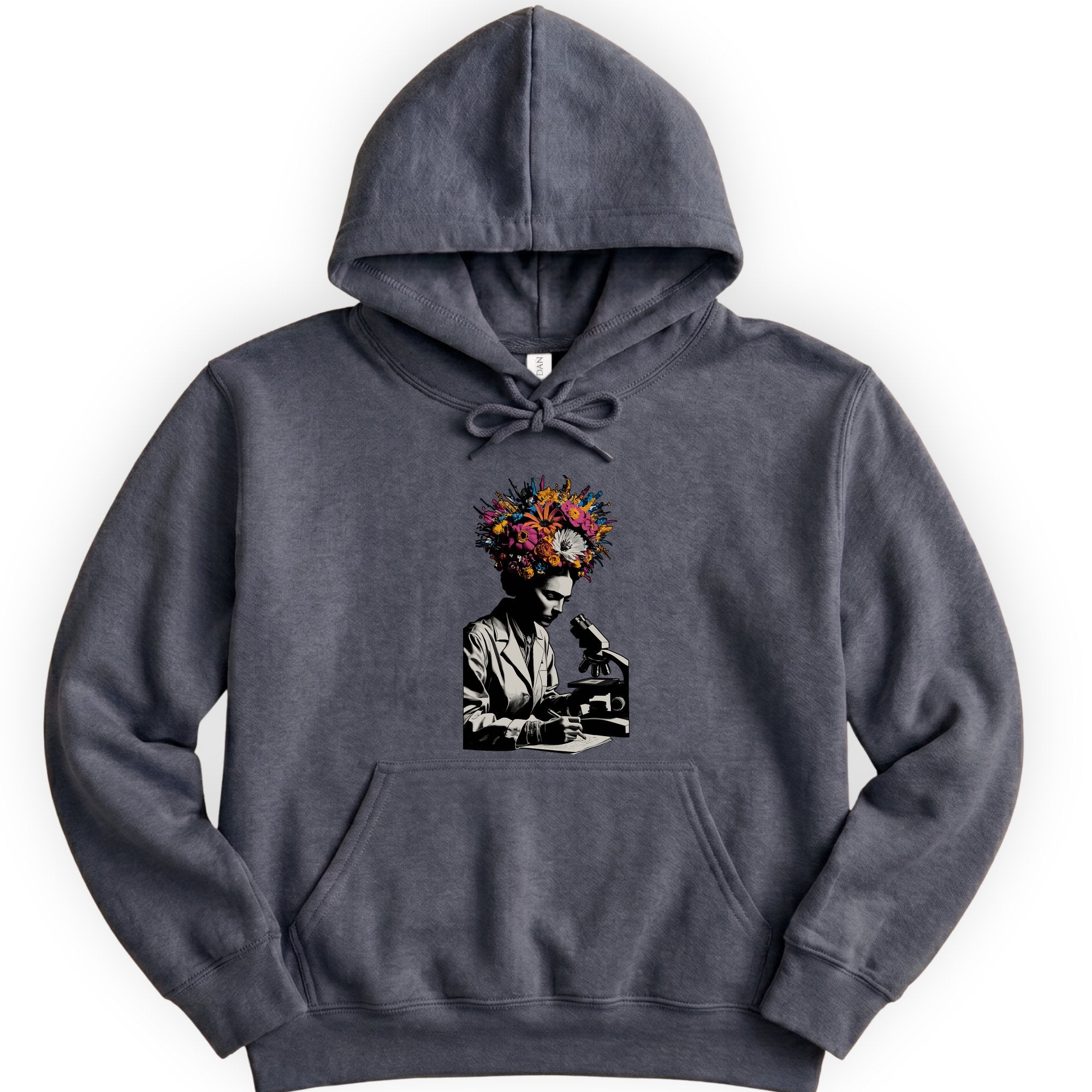 Flowering Minds hoodie — Dark Heather