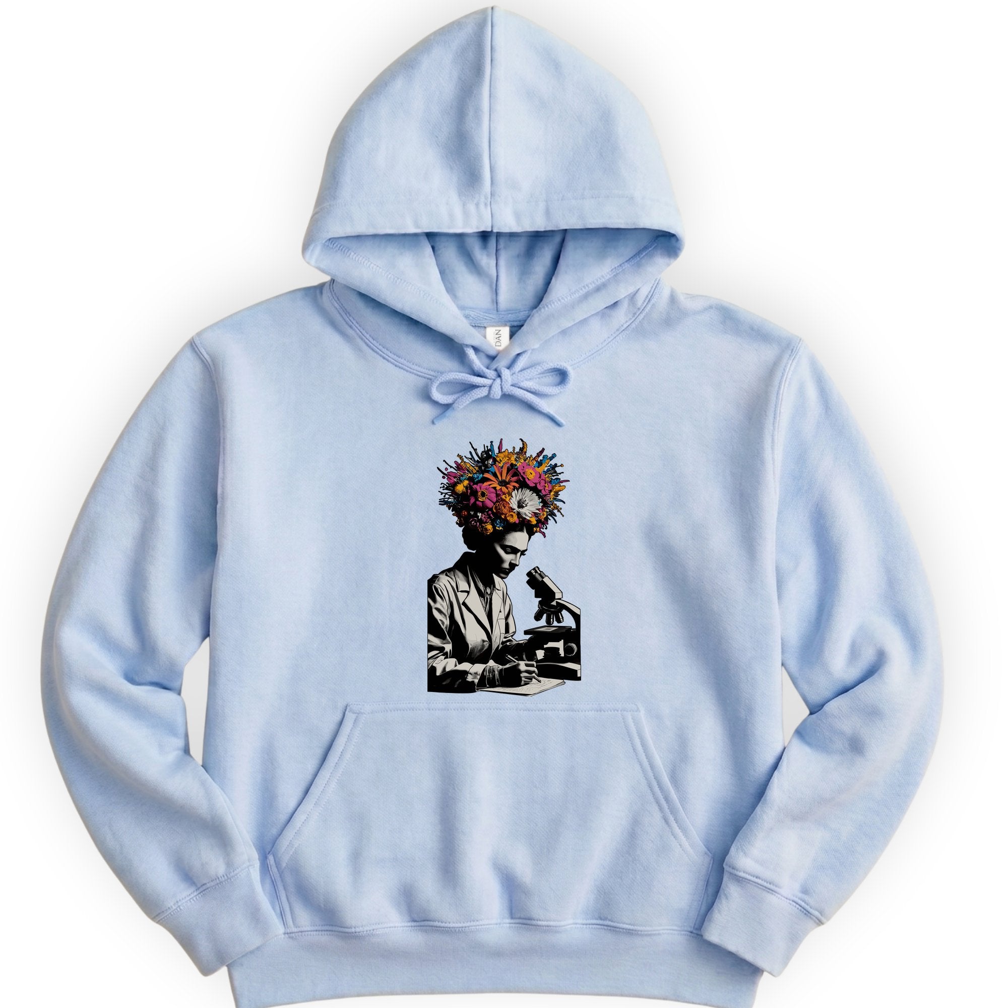 Flowering Minds hoodie — Light Blue